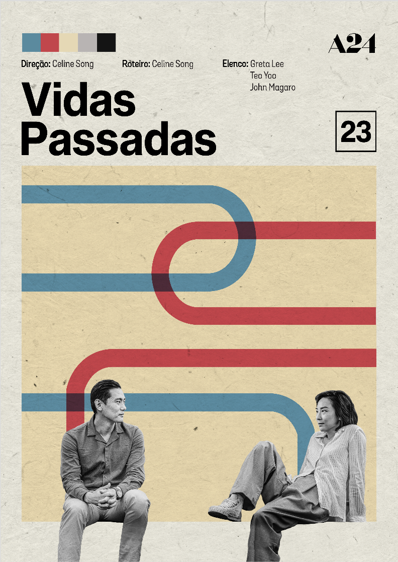 Pôster Minimalista Vidas Passadas – Filme A24