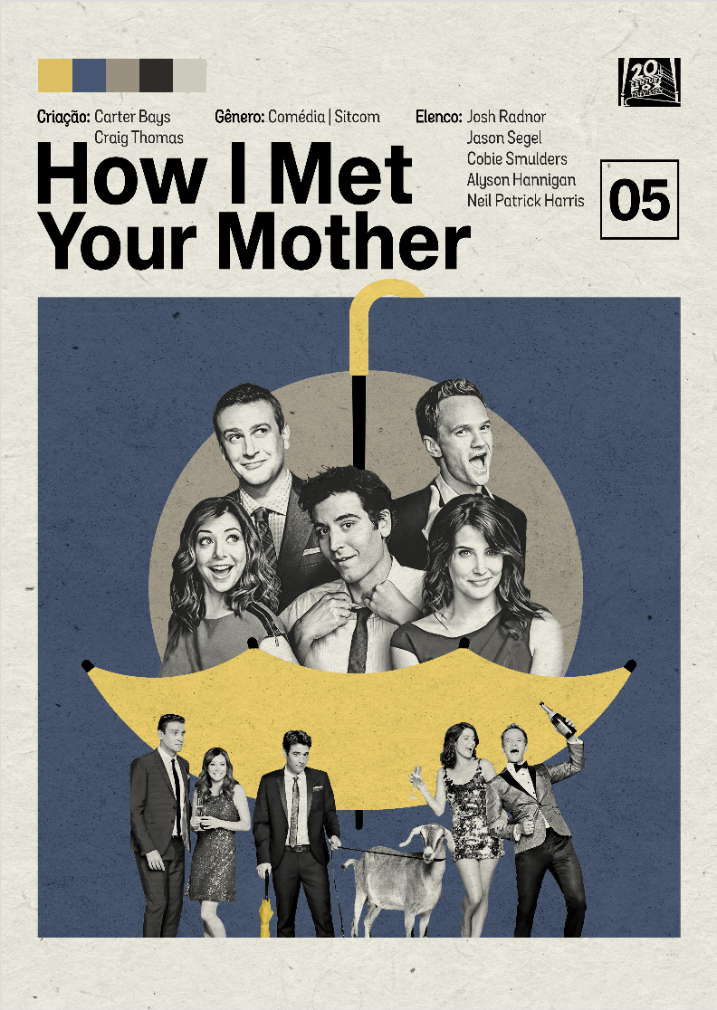 Pôster Minimalista How I Met Your Mother –