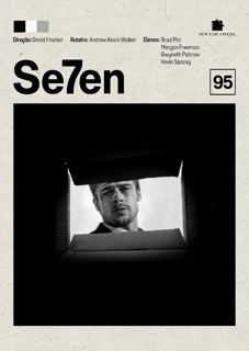 Pôster Minimalista Se7en | “O que tem na caixa?”