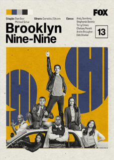 Pôster Minimalista Brooklyn Nine-Nine | Comédia Policial