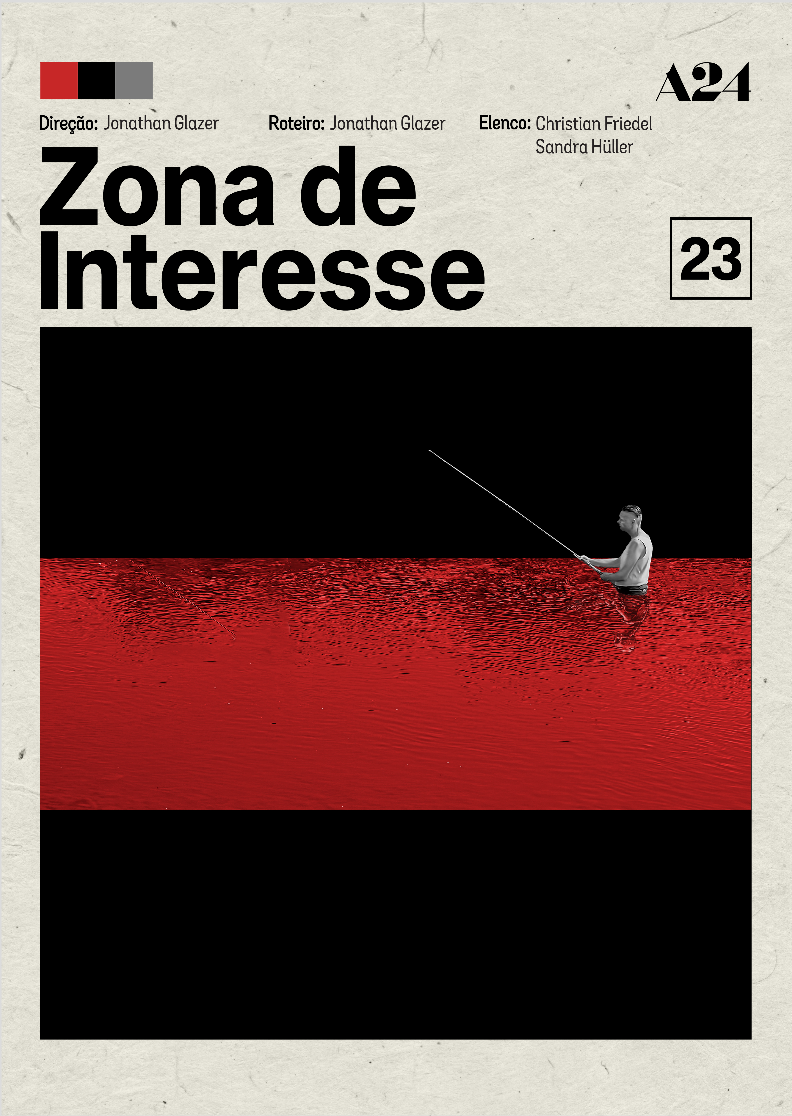 Pôster Minimalista Noir Zona de Interesse | Cinema Autoral