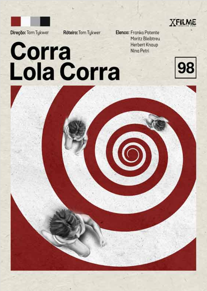 Pôster Minimalista Corra Lola Corra | Cinema Anos 90