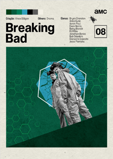 Pôster Minimalista Breaking Bad |Série Drama Criminal
