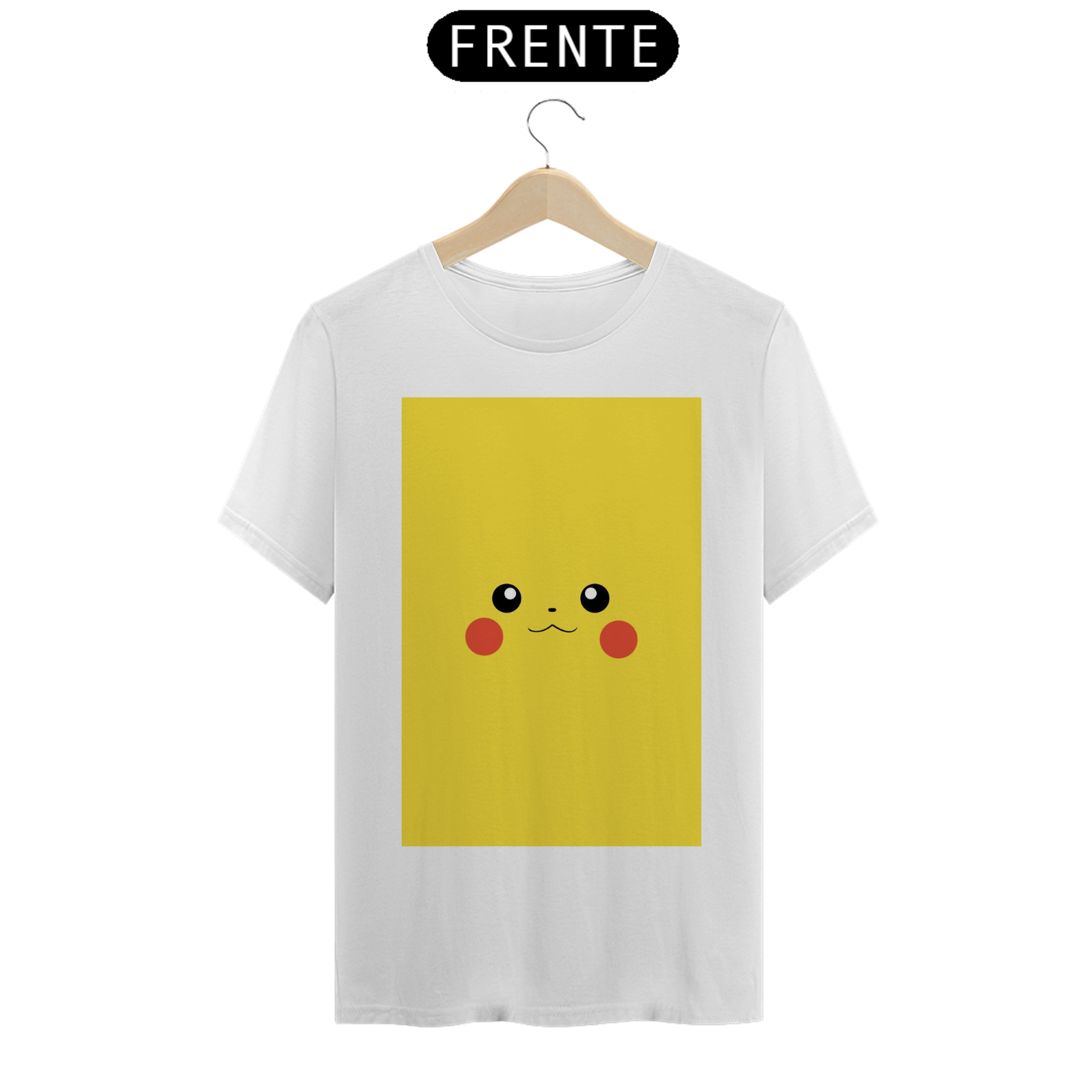 Nome do produto: Camisa Pikachu rosto