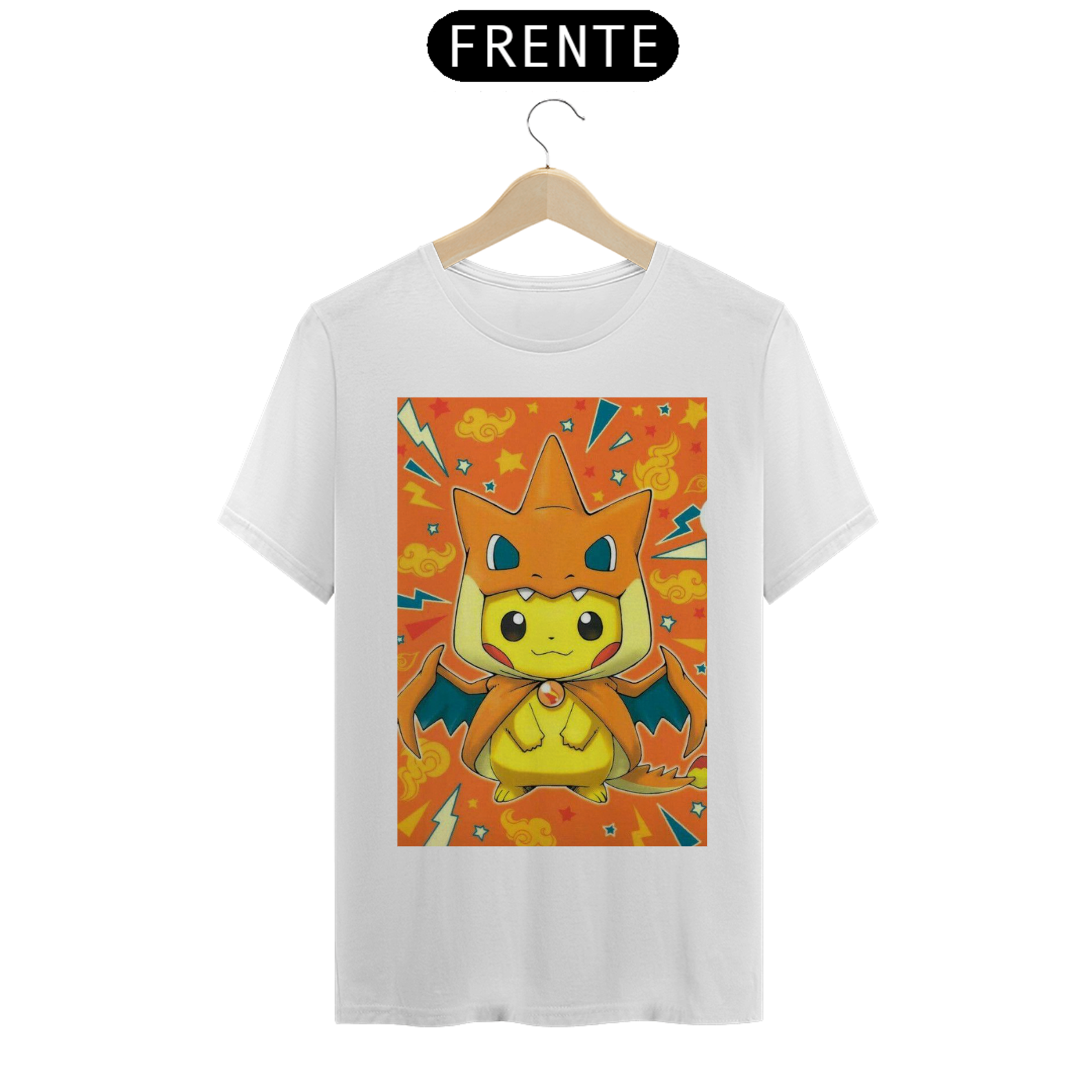 Nome do produto: Camisa Pikachu Charizard