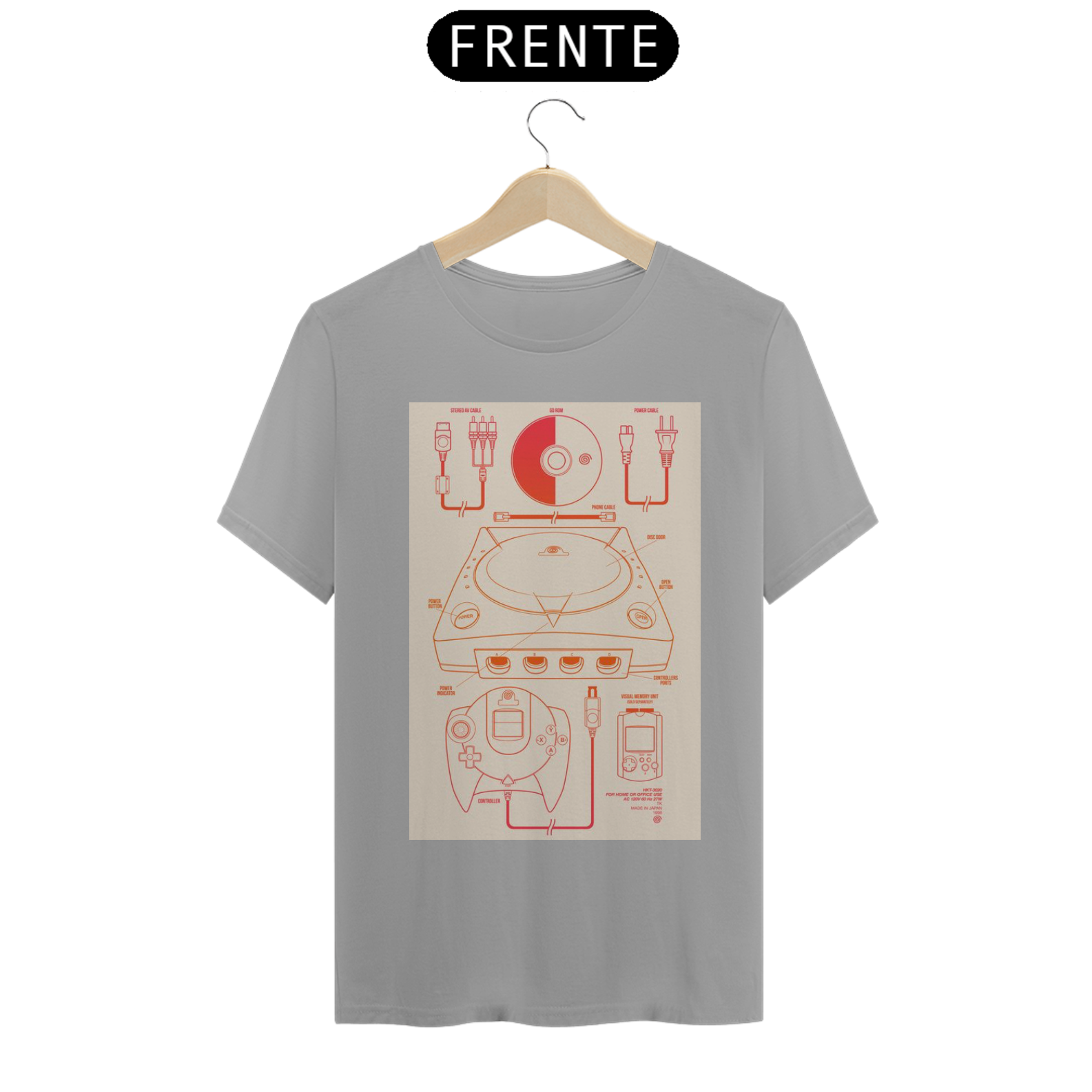 Nome do produto: Camisa DreamCast Retrô