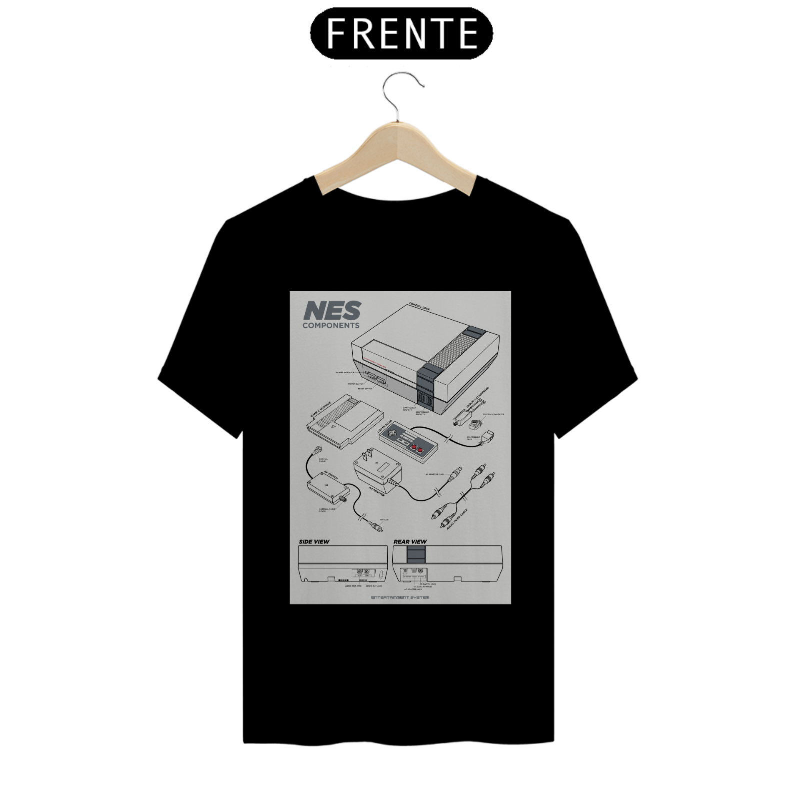 Nome do produto: Camisa NES Retrô