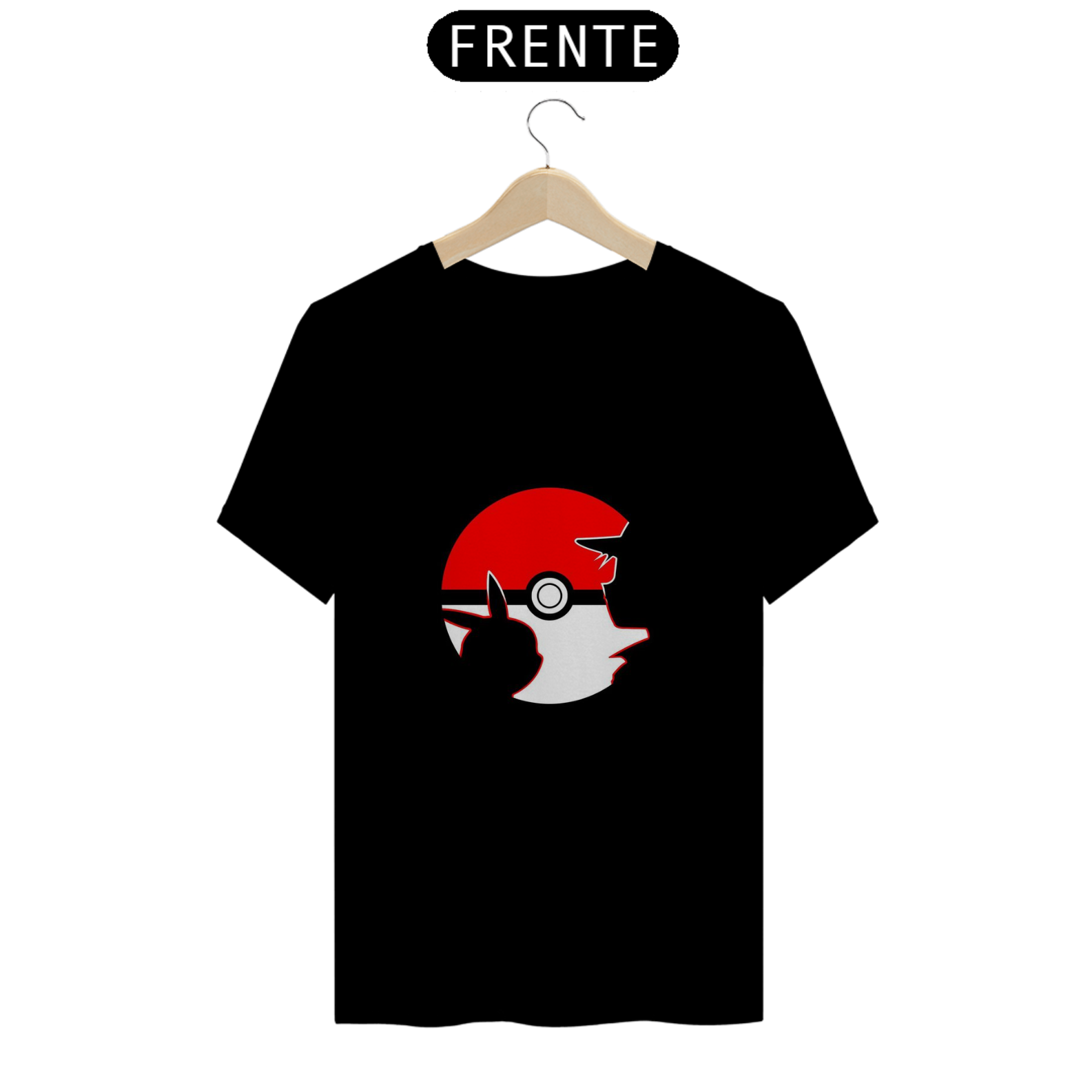 Nome do produto: Camisa Pokebola Rosto