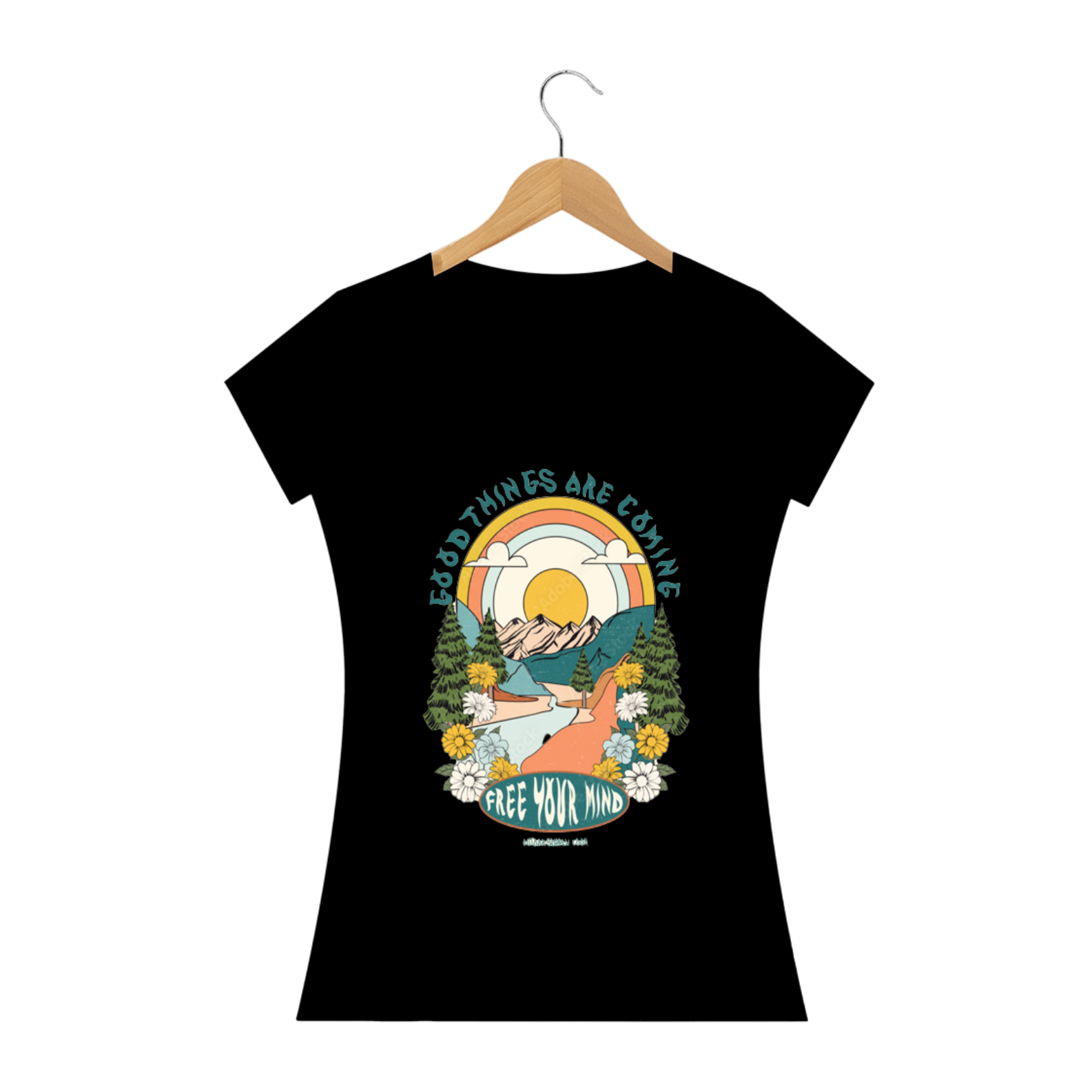 Nome do produto: Camiseta Baby Long - Paisagem