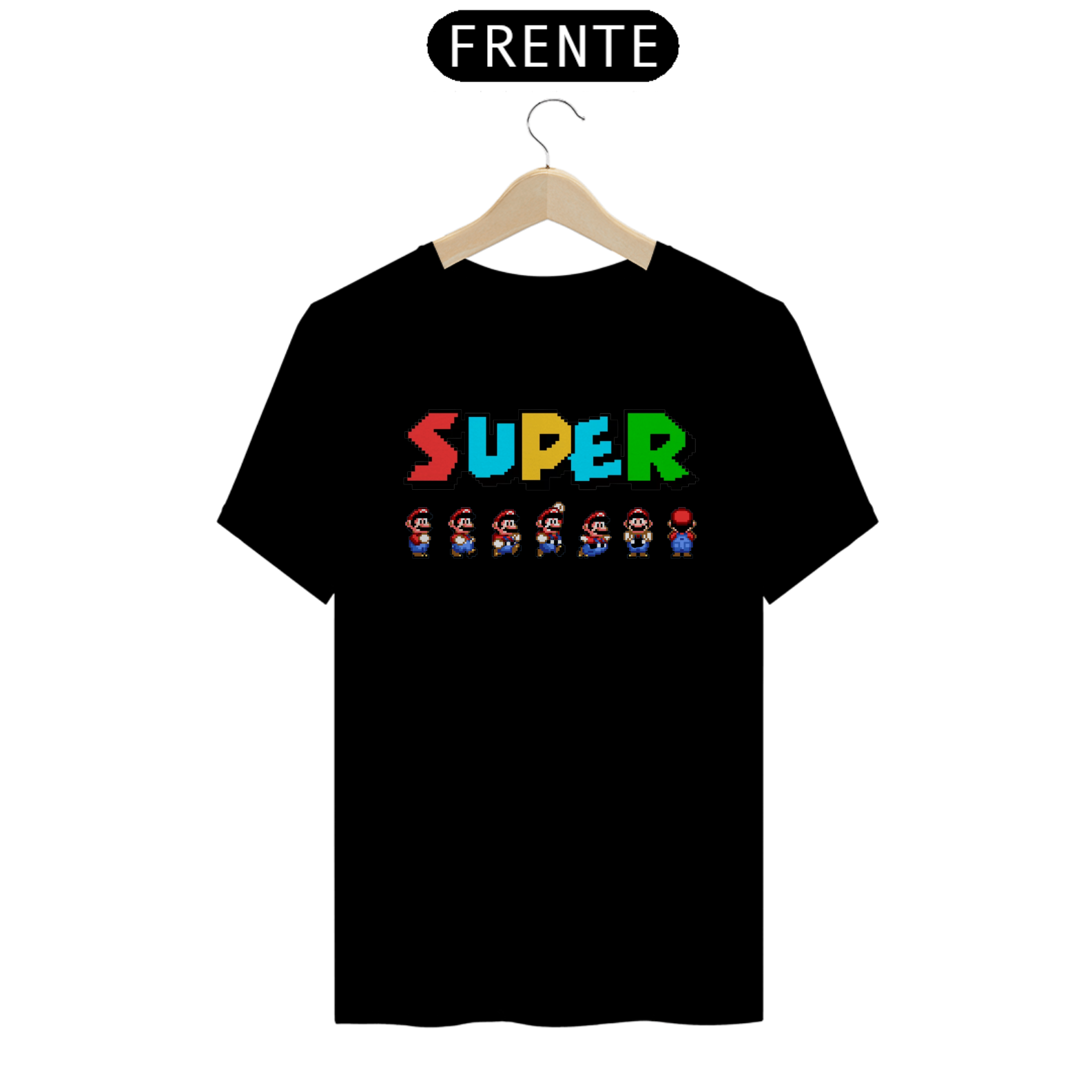 Nome do produto: Camiseta Retrô Super Mario