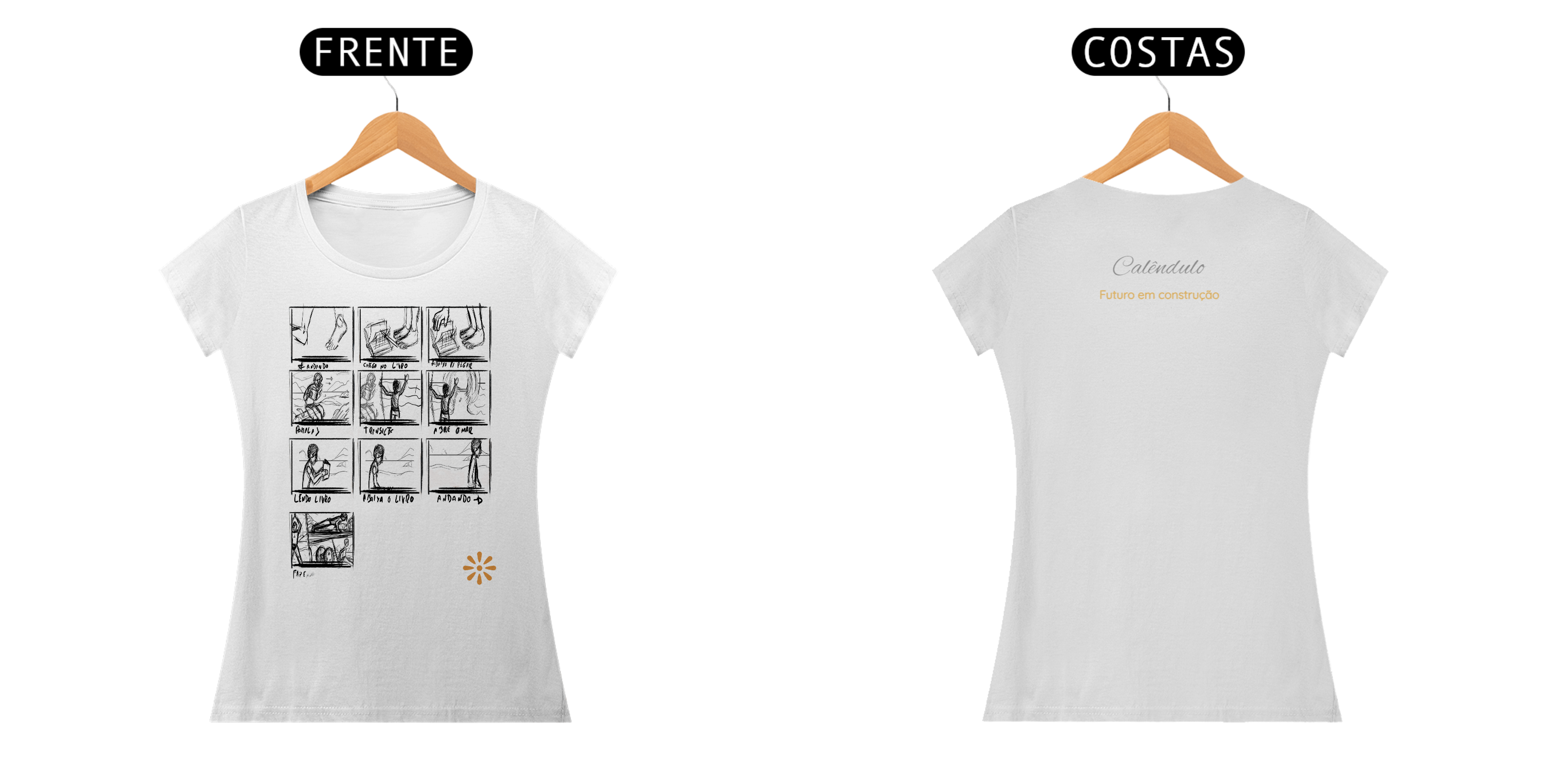 Nome do produto: Um dia além - quadrinhos (feminina)