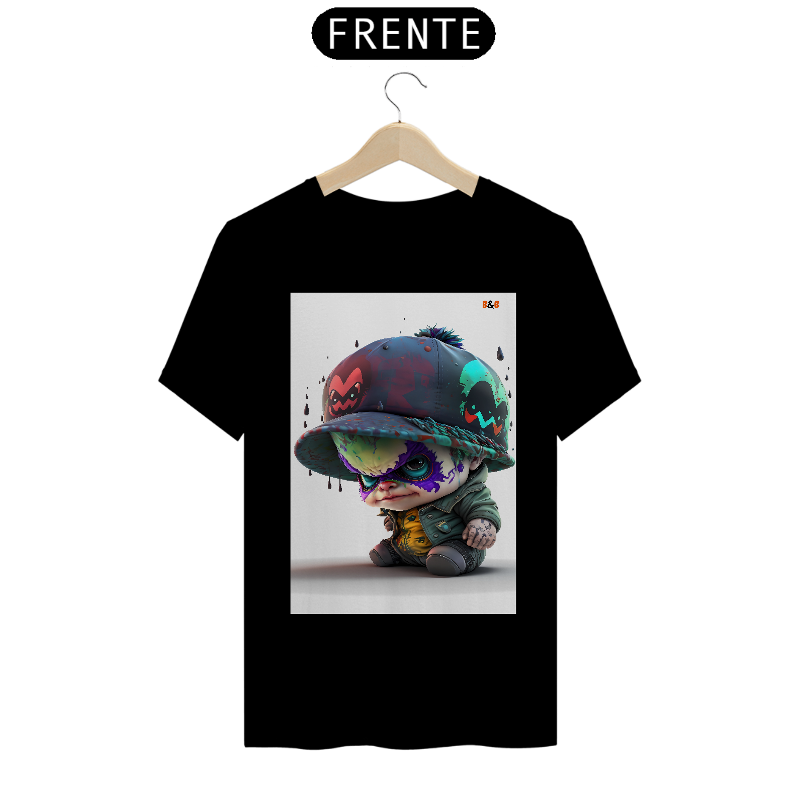 Nome do produto: T-SHIRT BABY CORINGA, QUALITY, B&B