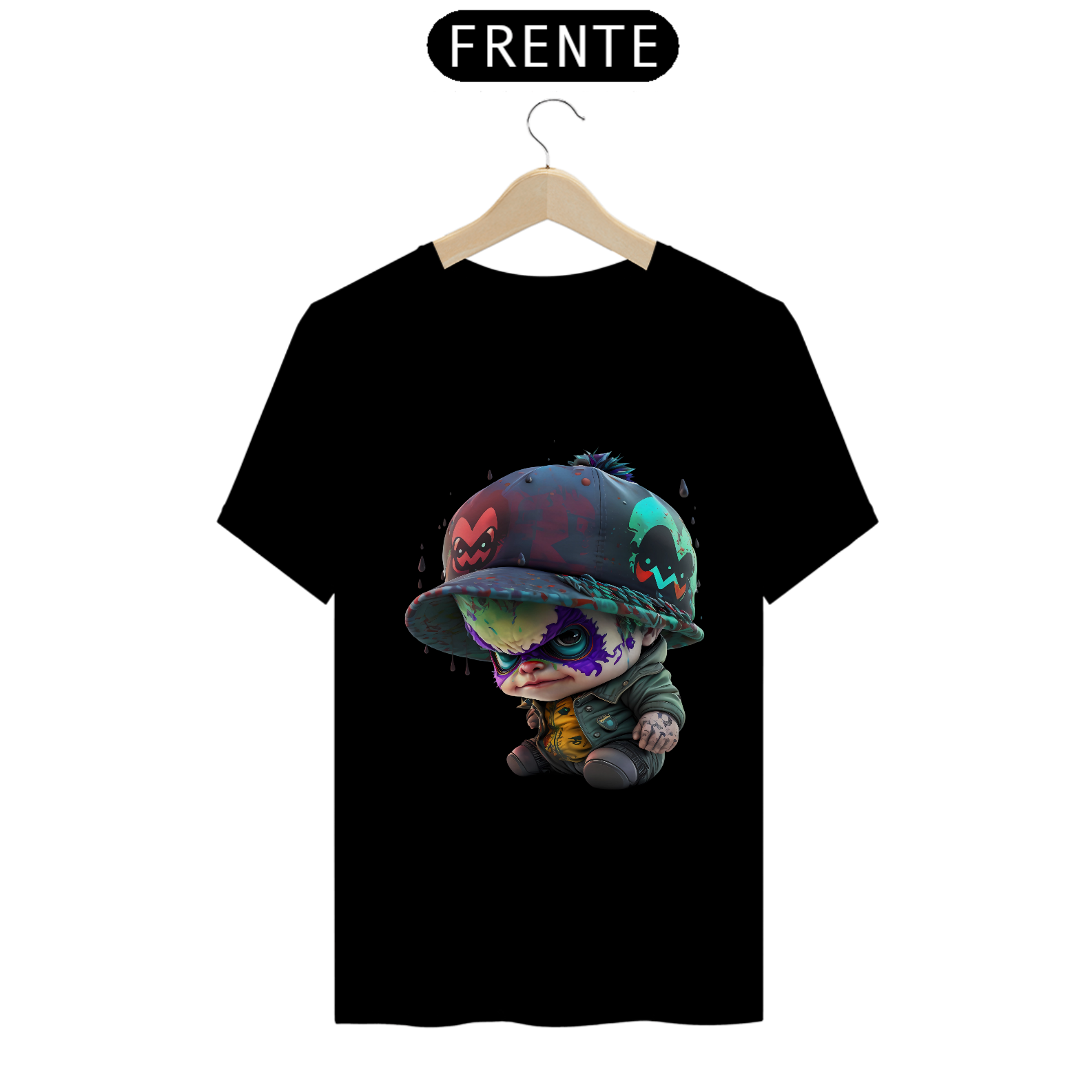 Nome do produto: T-SHIRT BABY CORINGA, QUA, B&B