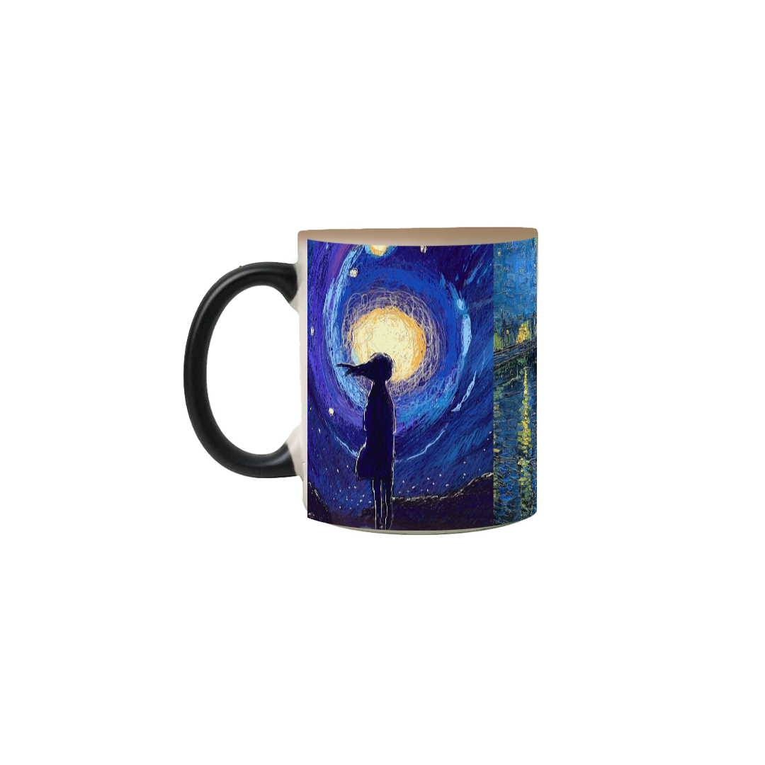 Nome do produto: Caneca Mágica com Arte do Vicent Van Gogh