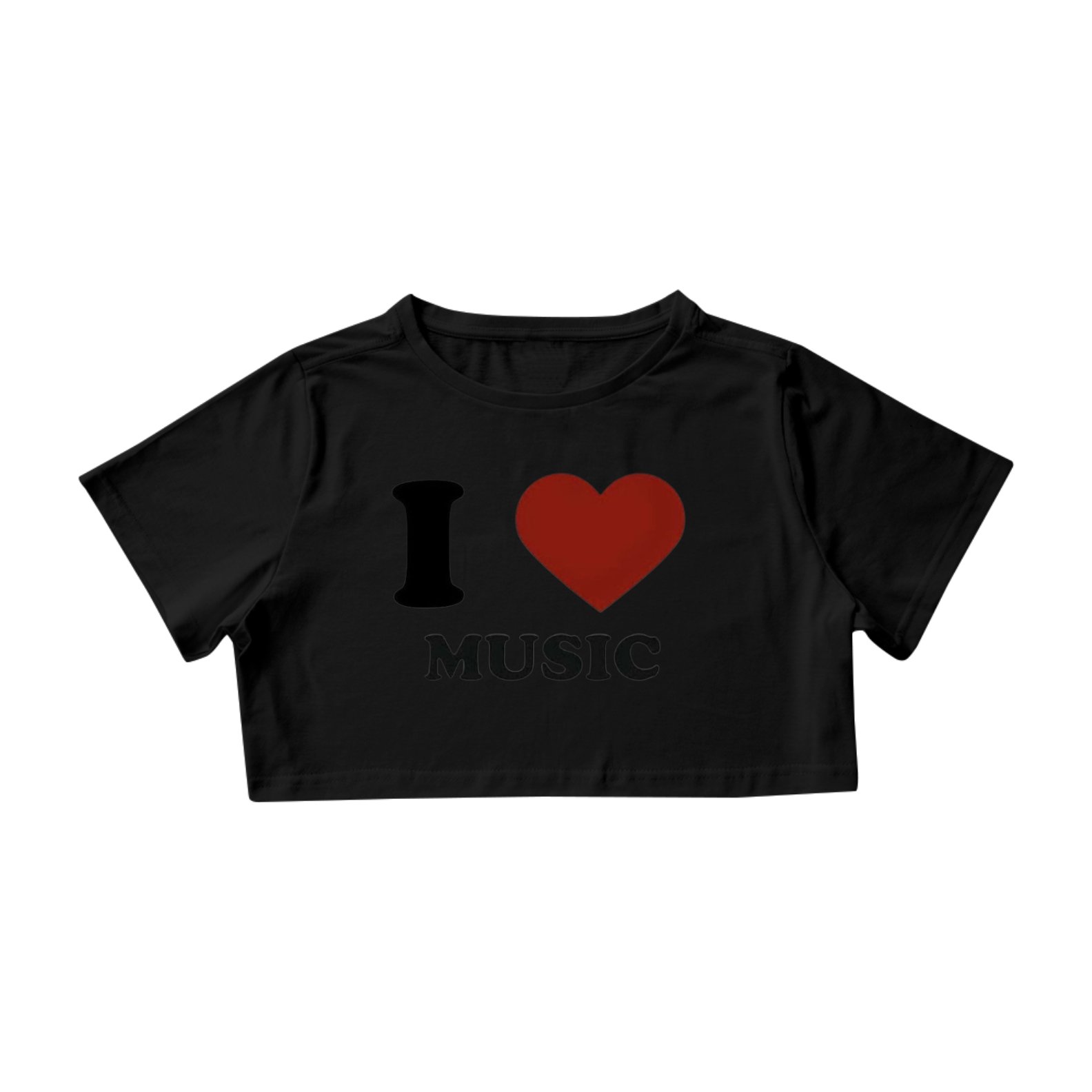 Nome do produto: I ♡ MUSIC Cropped