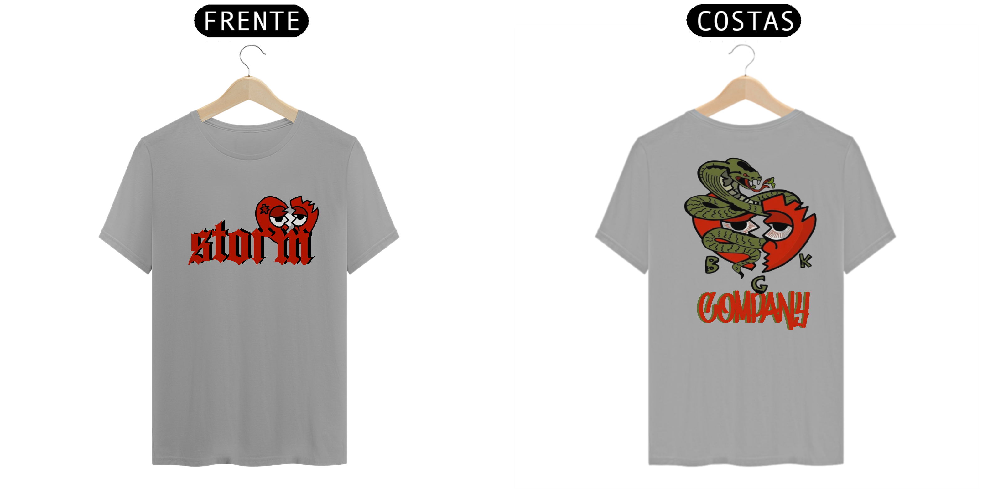 Nome do produto: Camiseta  Coração de Cobra Storm Company