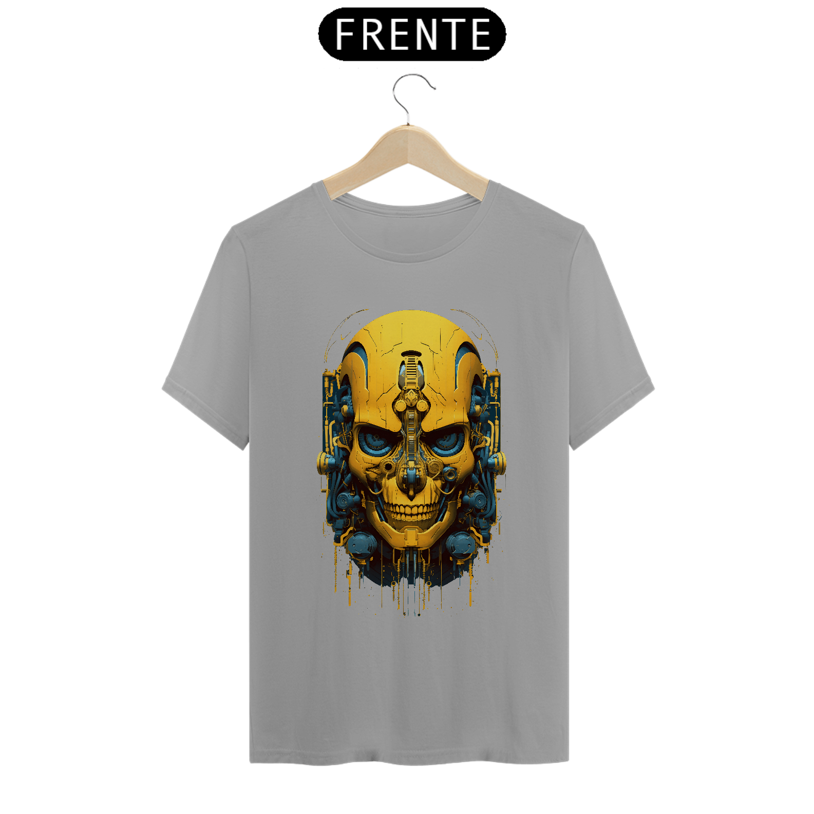 Nome do produto: T-Shirt - Ciborg Skull Adamantium