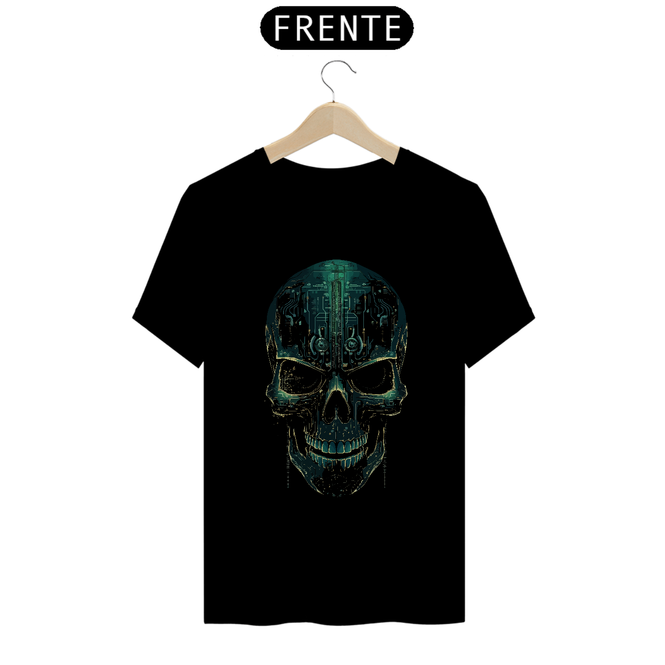 Nome do produto: T-Shirt Cyber Skull