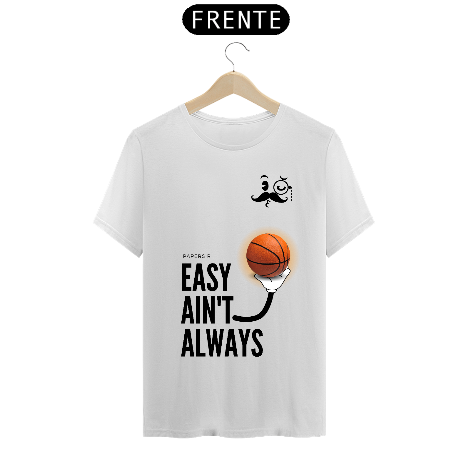 Nome do produto: camiseta papersir - easy ain\'t always