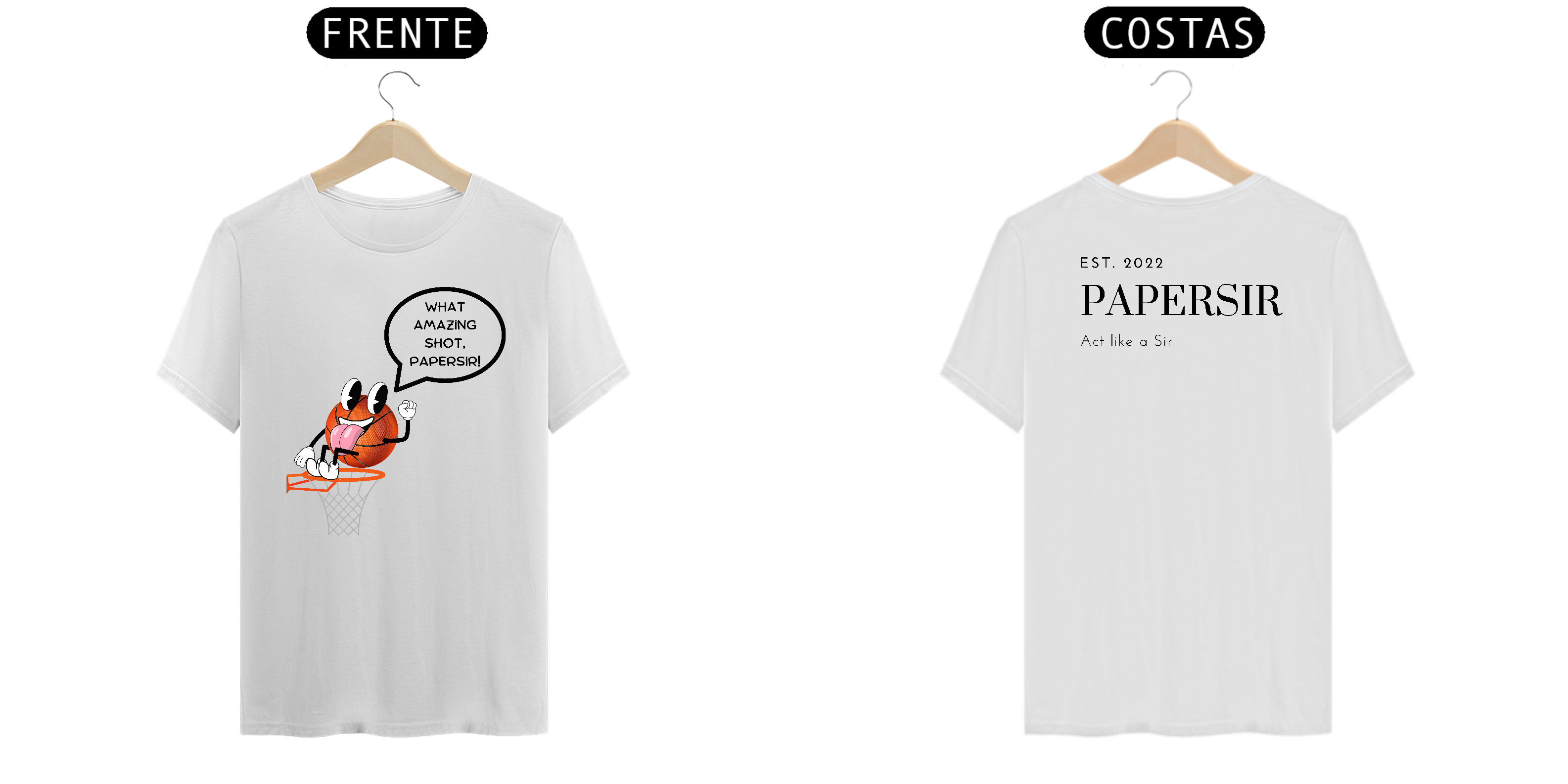 Nome do produto: Camiseta PaperSir Basquete 2