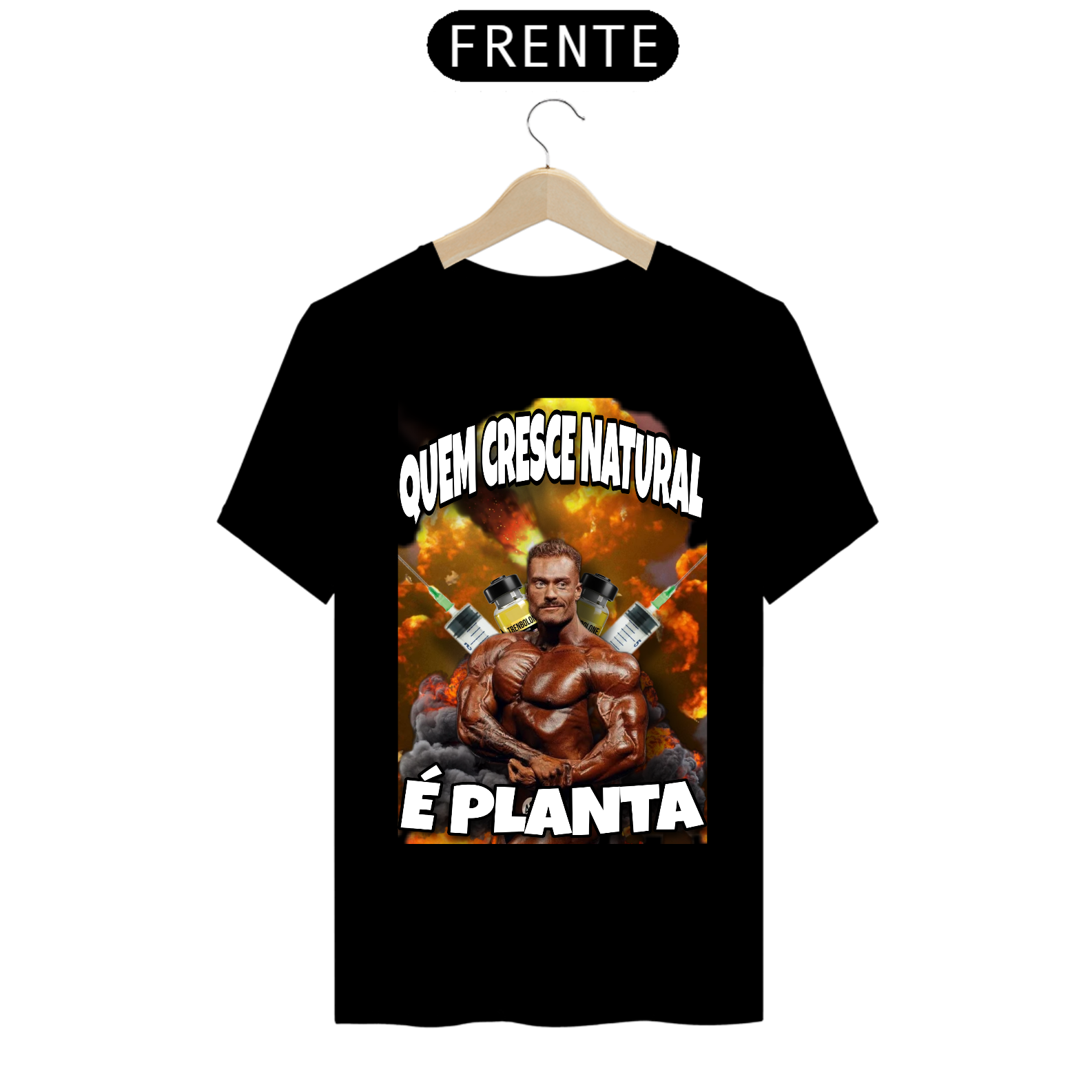 Nome do produto: Camiseta \'Quem Cresce Natural é Planta\'