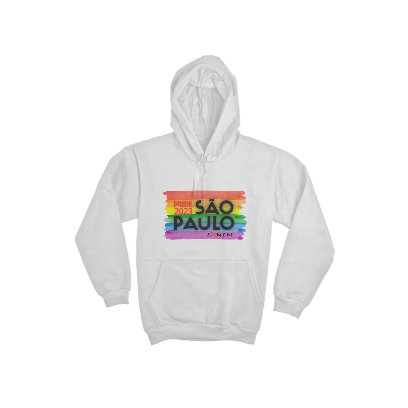 Nome do produto: Moletom Canguru Pride Arco-Íris