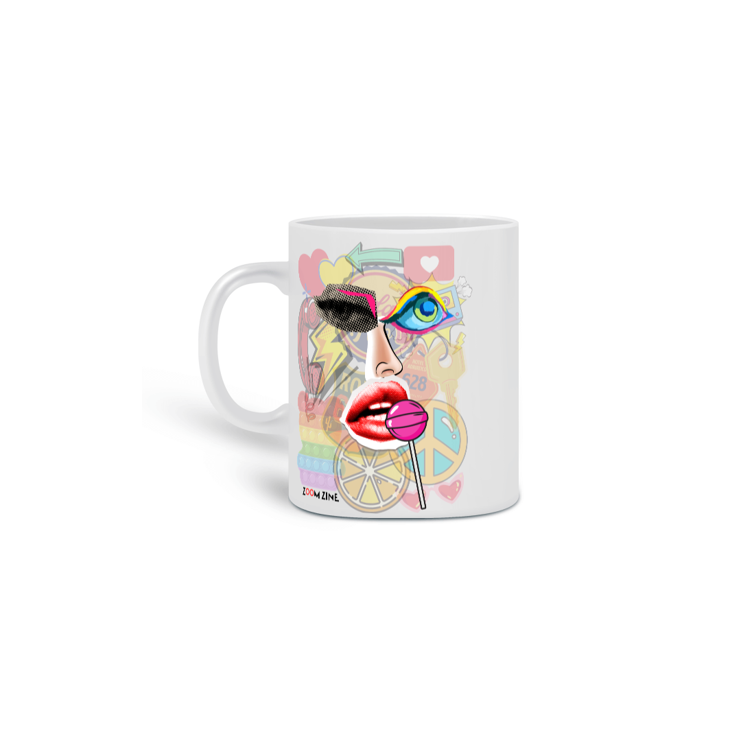 Nome do produto: Caneca Colagem Lollipop