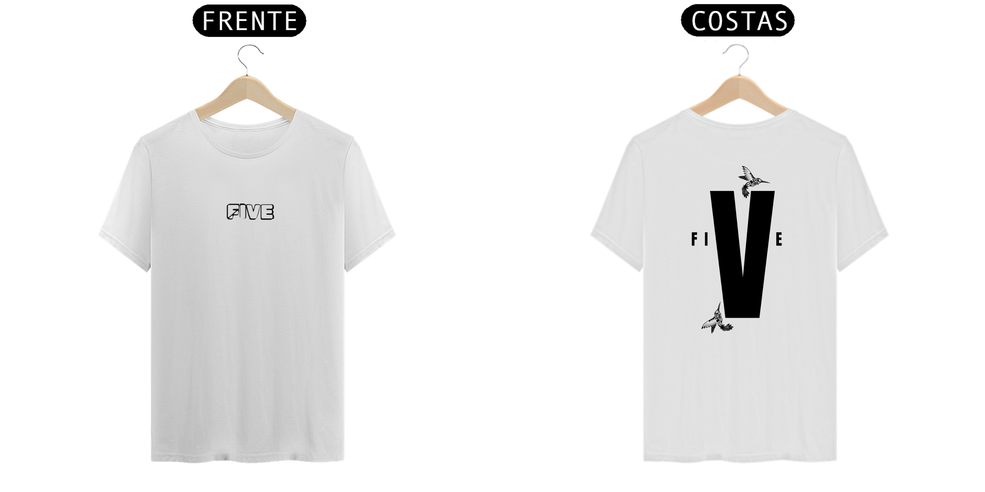 Nome do produto: Camisa five/ pássaros da fé 