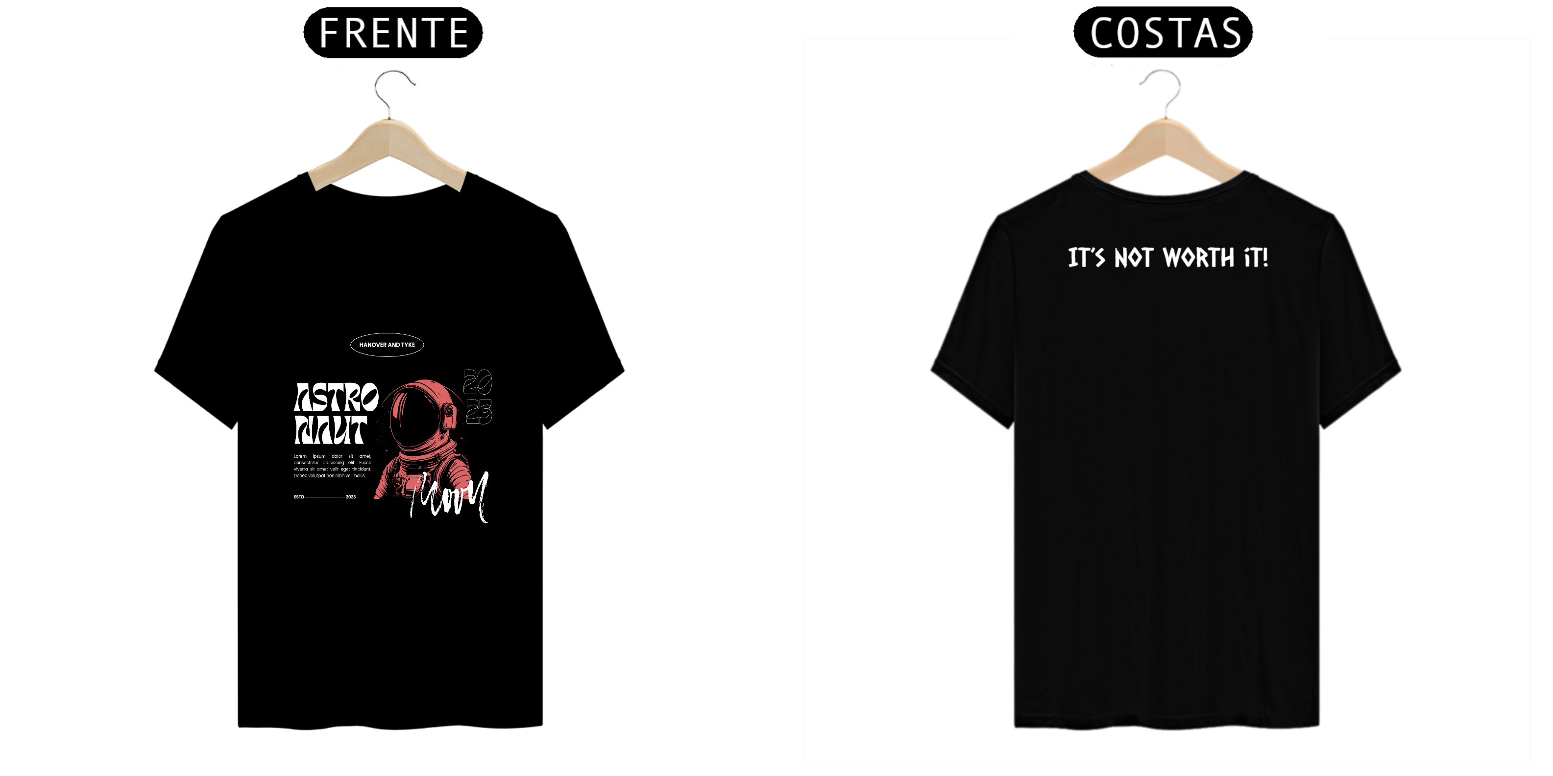 Nome do produto: camiseta five / It’s not worth it!