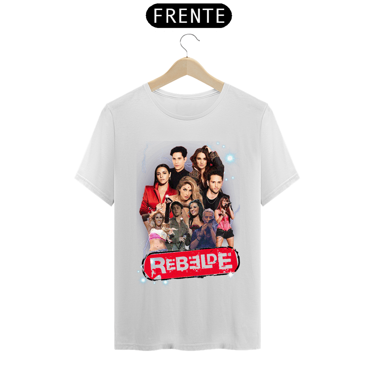Nome do produto: Camiseta RBD 5 Integrantes