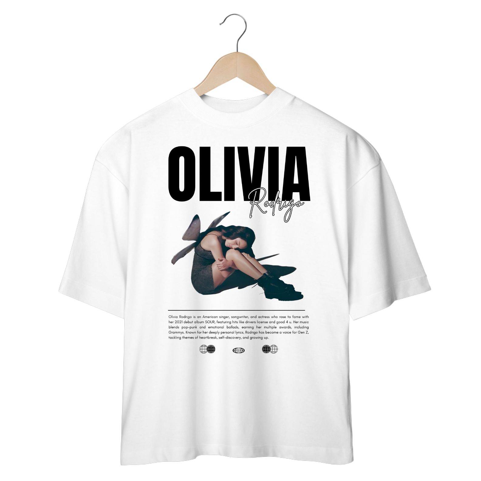 Camiseta Oversized Olivia Rodrigo V2