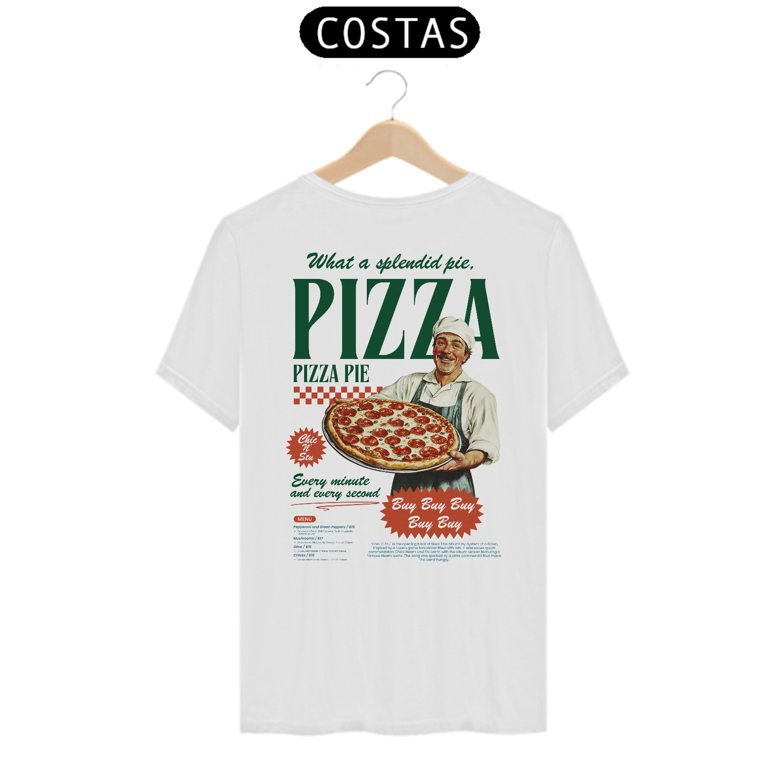 Camiseta System Of a Down Chic N' Stu (Estampa nas Costas)