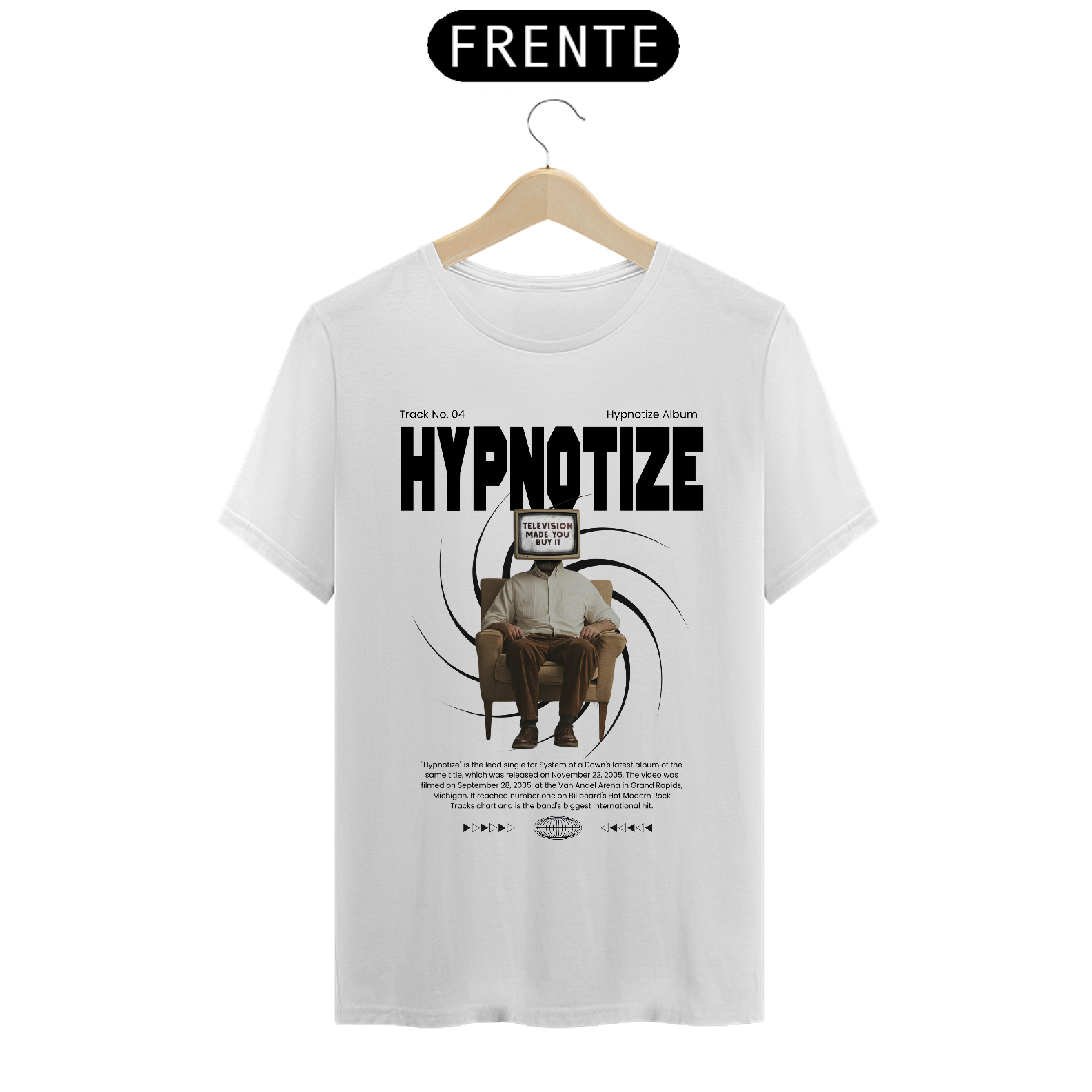 Camiseta System of a Down Hypnotize (Estampa Frente)