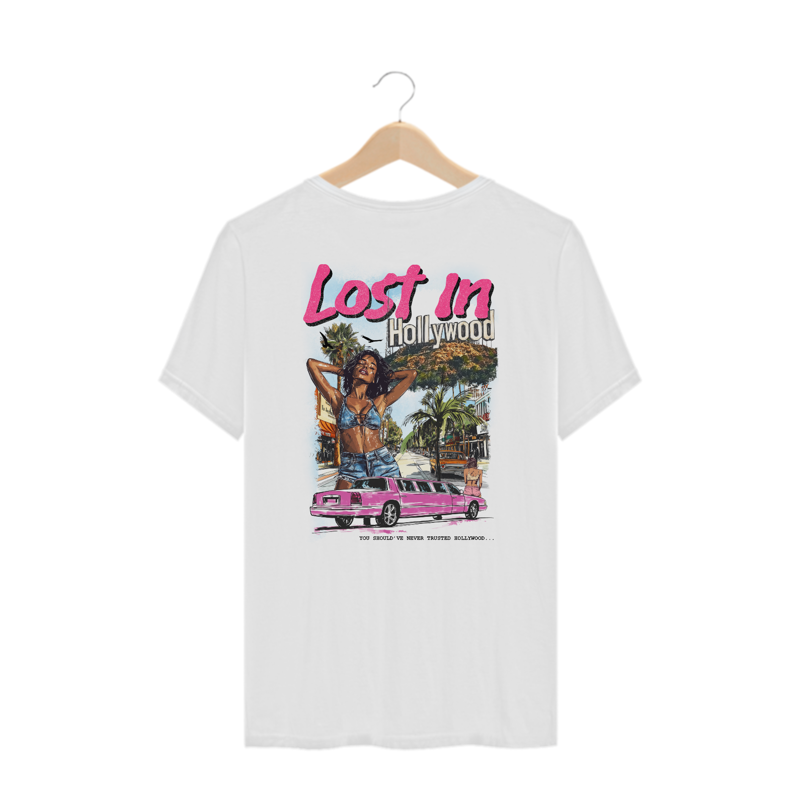 Camiseta Plus Size System of a Down Lost in Hollywood (Estampa nas Costas)