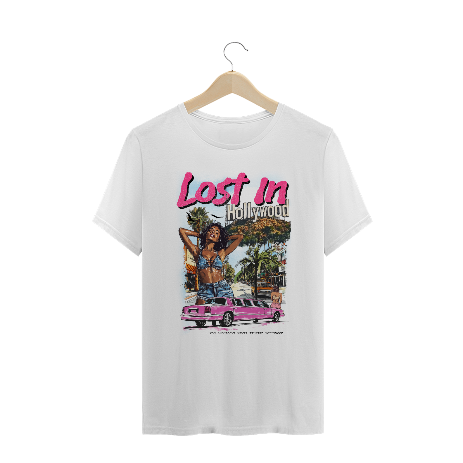 Camiseta Plus Size System of a Down Lost in Hollywood (Estampa Frente)