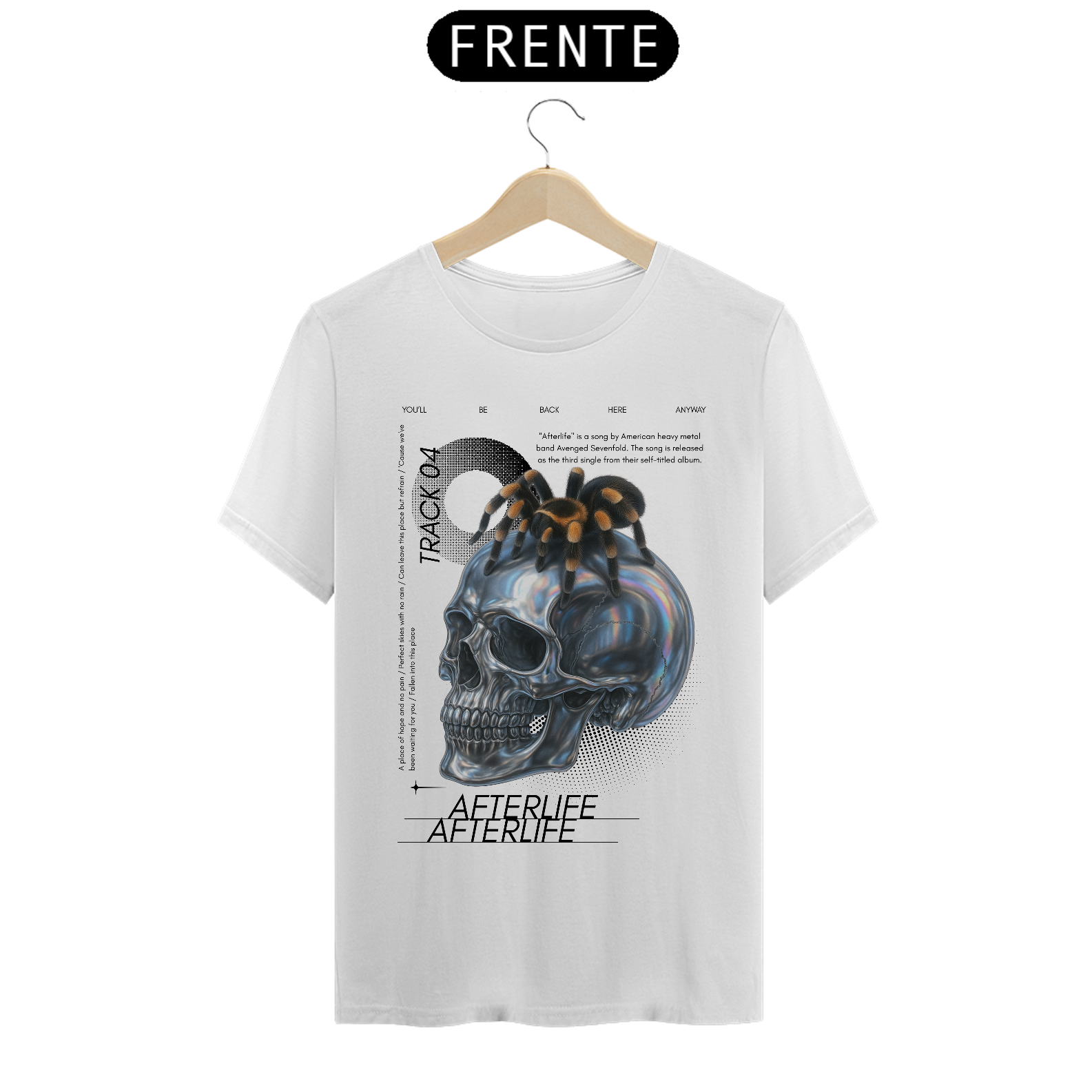 Camiseta Avenged Sevenfold Afterlife (Branca)