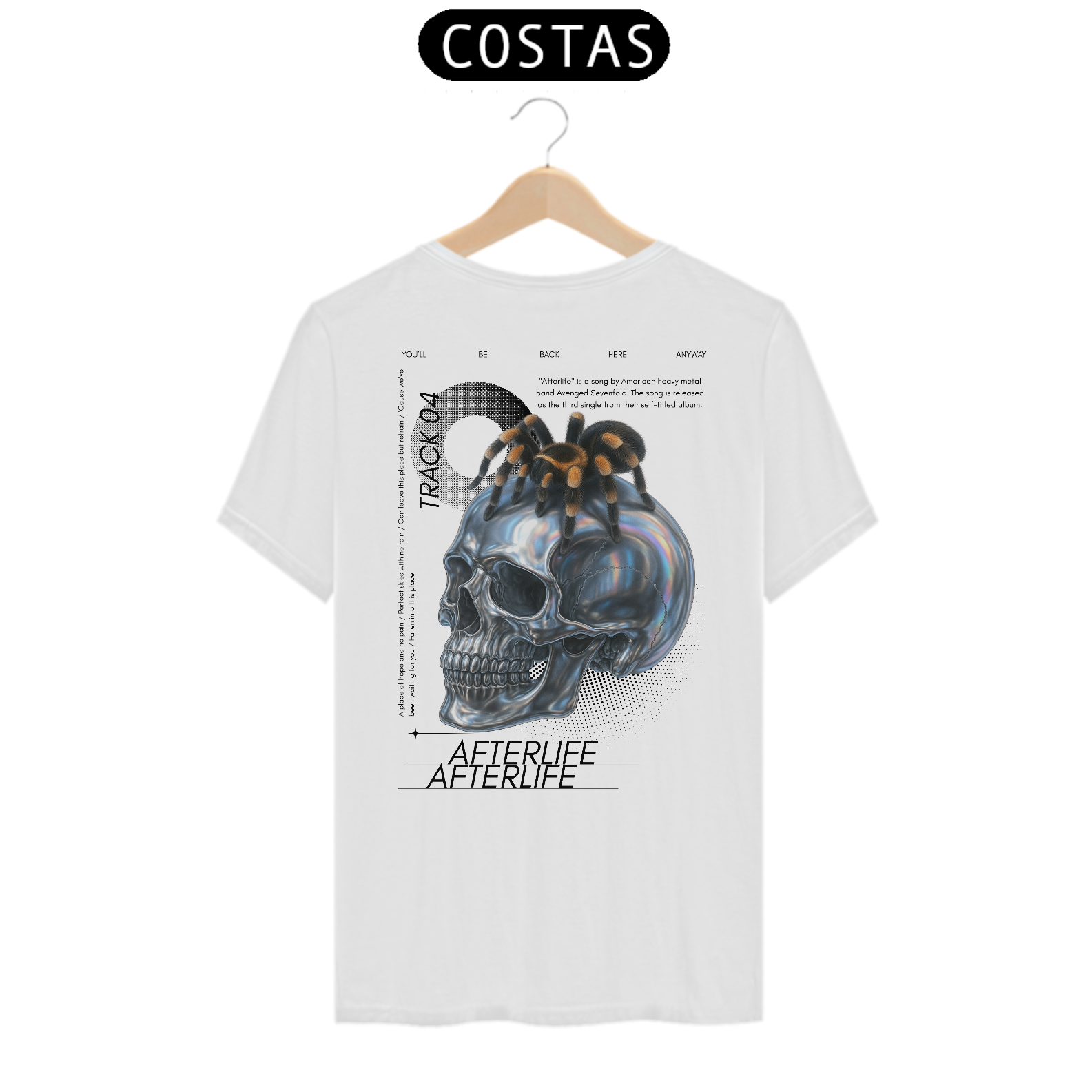 Camiseta Avenged Sevenfold Afterlife (Estampa nas Costas)