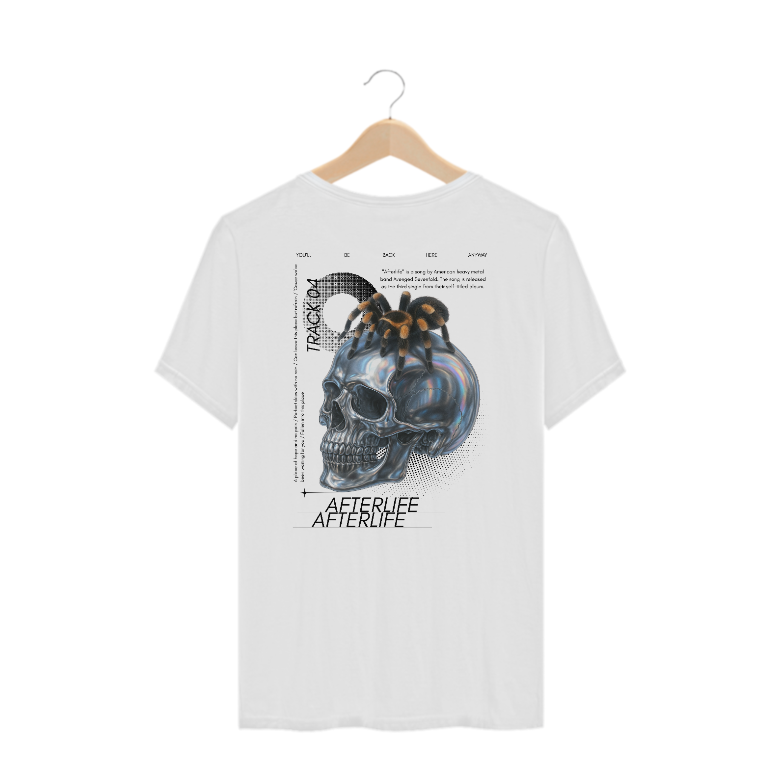 Camiseta Plus Size Avenged Sevenfold Afterlife (Estampa nas Costas)