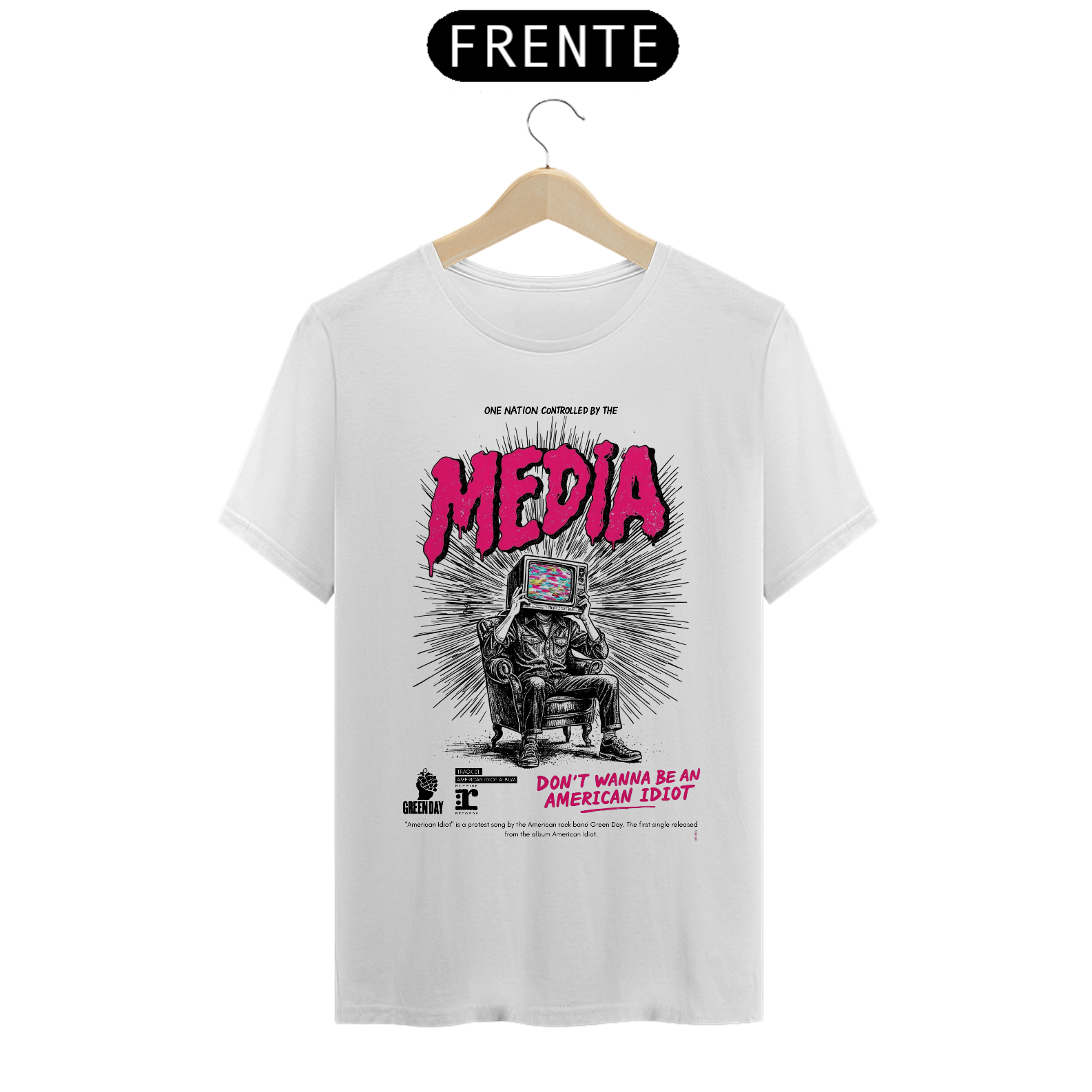 Camiseta Green Day American Idiot