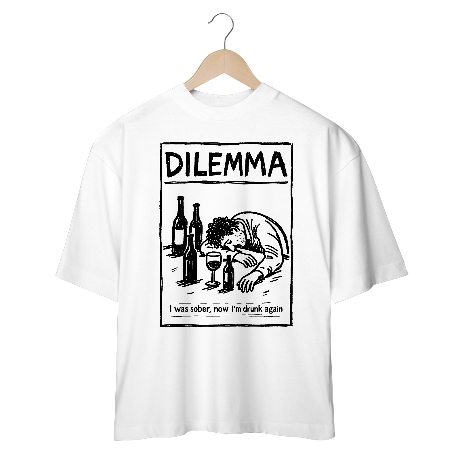 Camiseta Oversized Green Day Dilemma