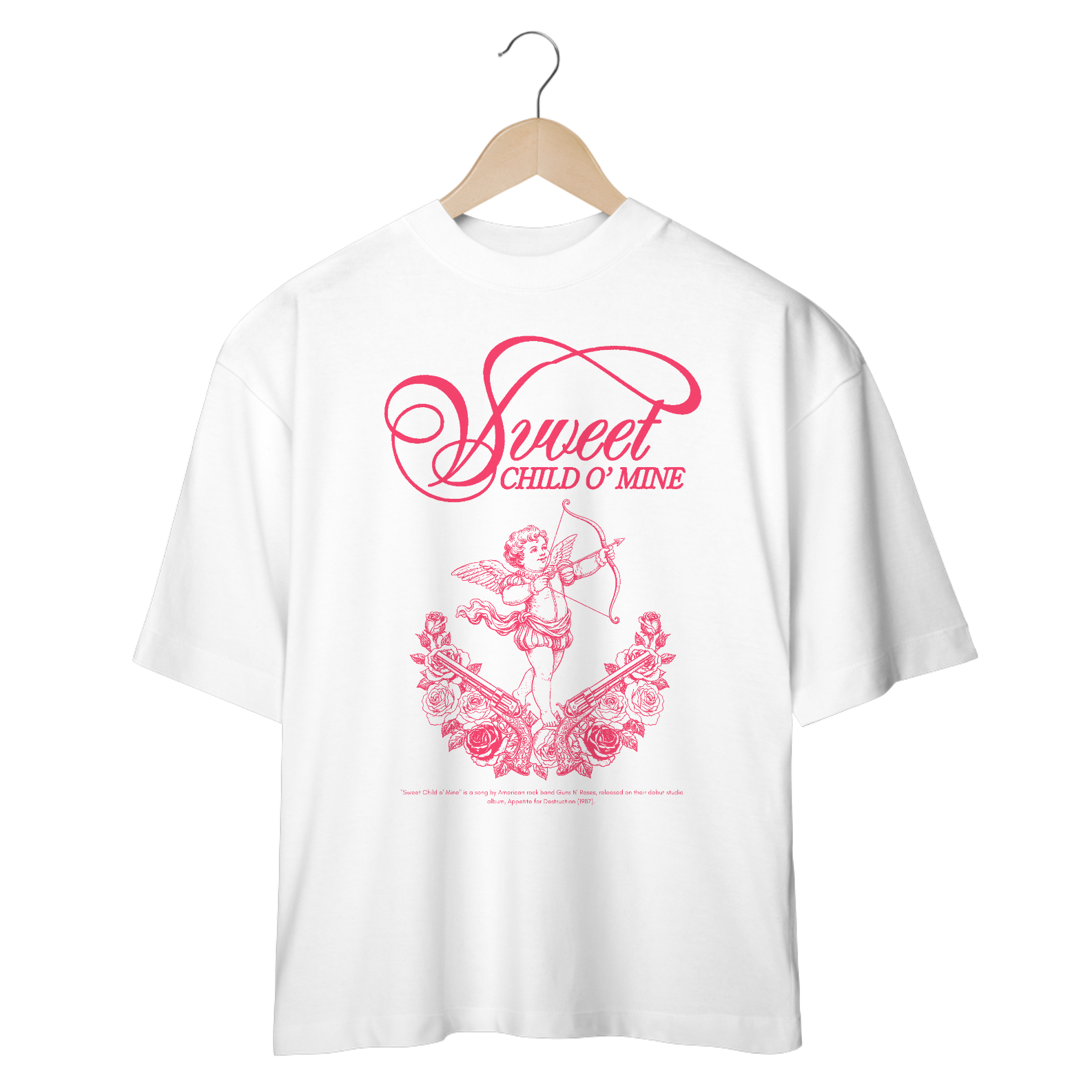 Camiseta Oversized Guns N' Roses Sweet Child O' Mine