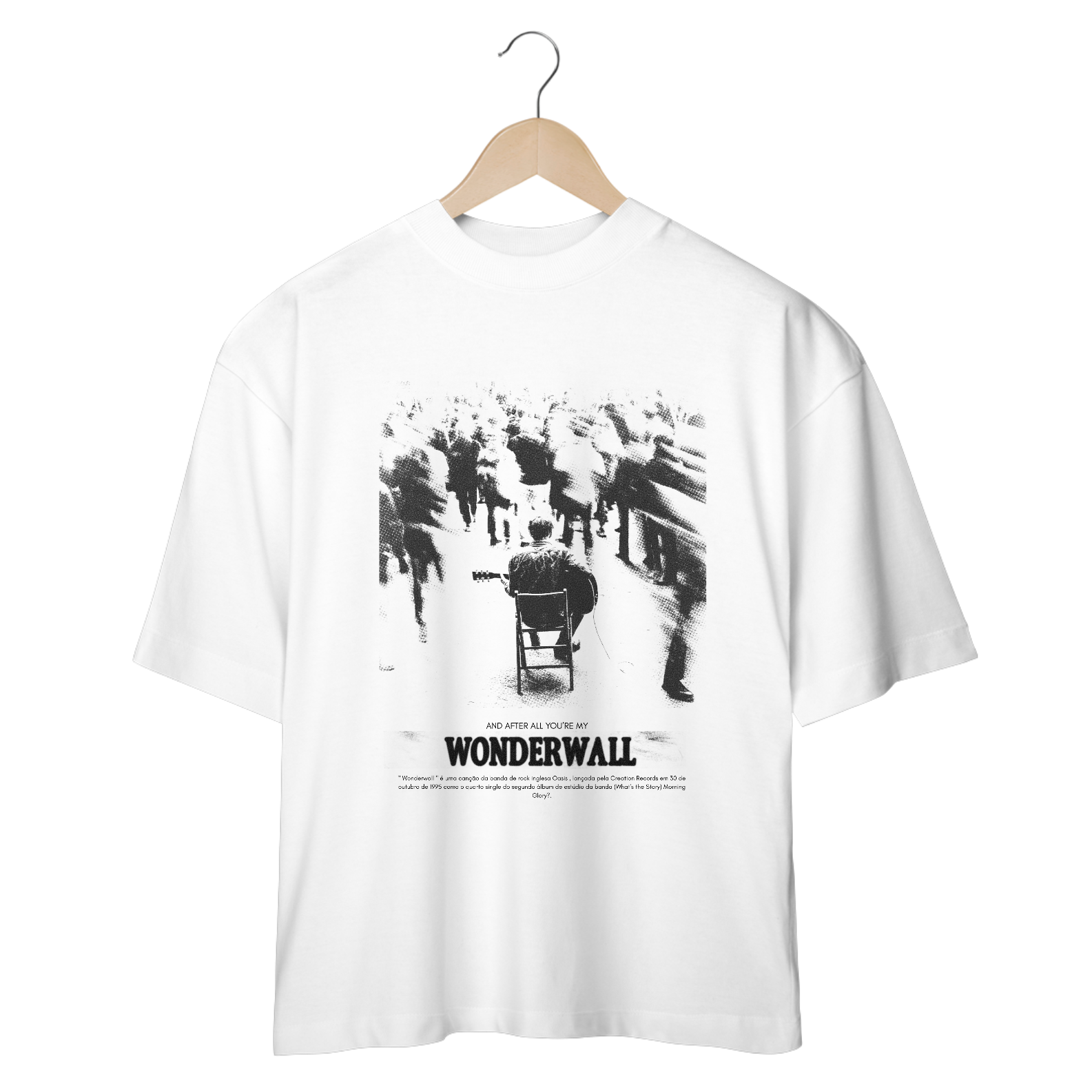 Camiseta Oversized Oasis Wonderwall 