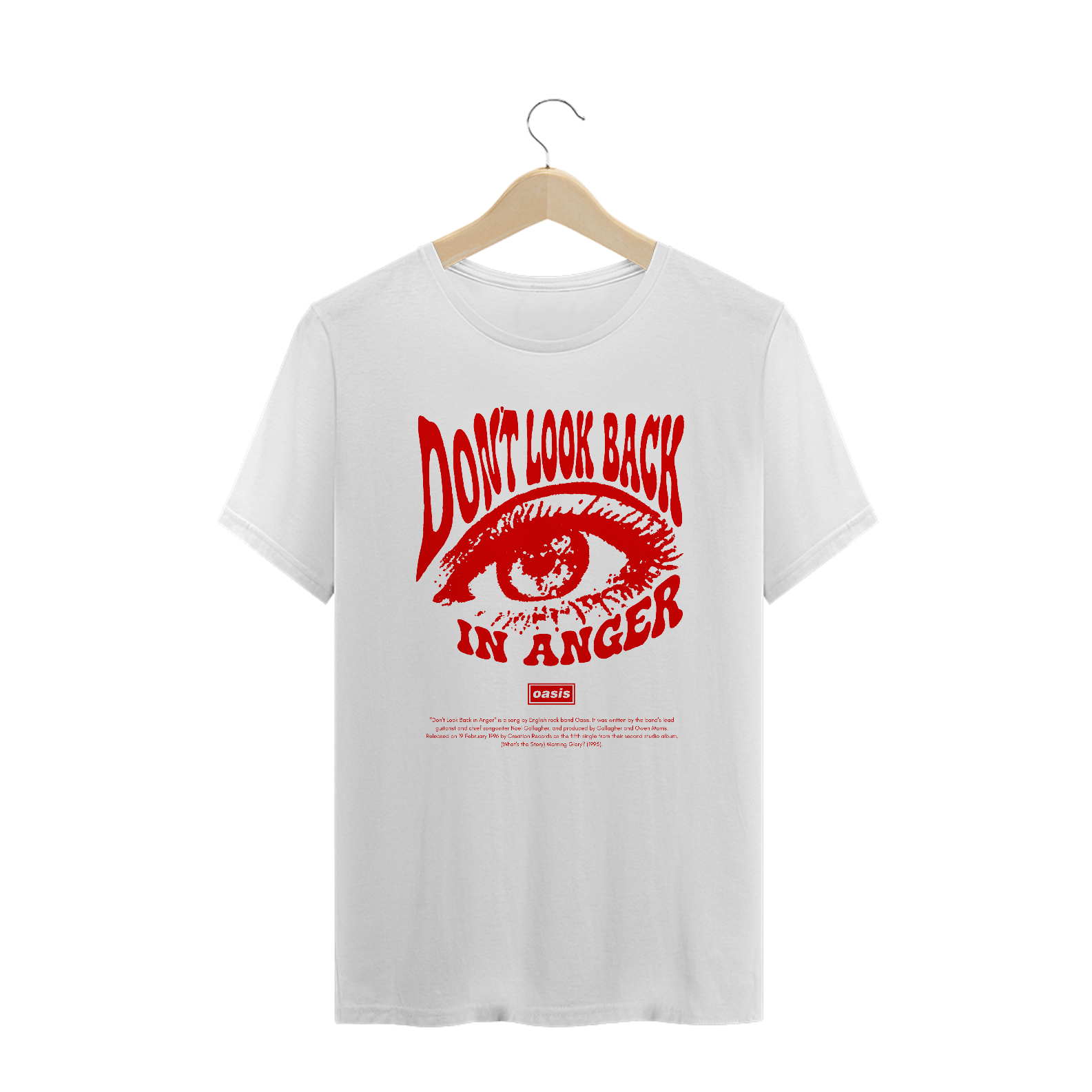 Camiseta Plus Size Oasis Don't Look Back in Anger