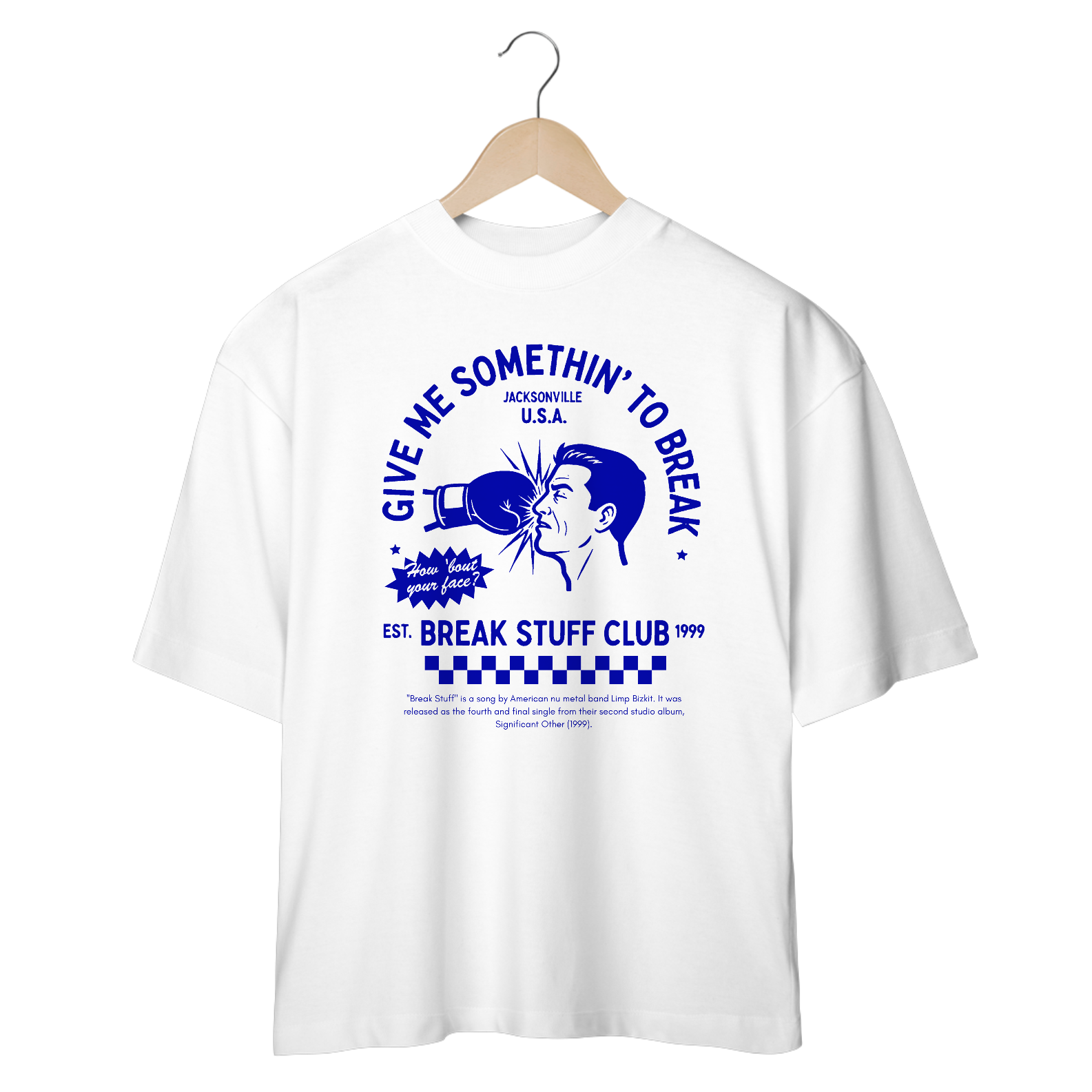 Camiseta Oversized Limp Bizkit Break Stuff