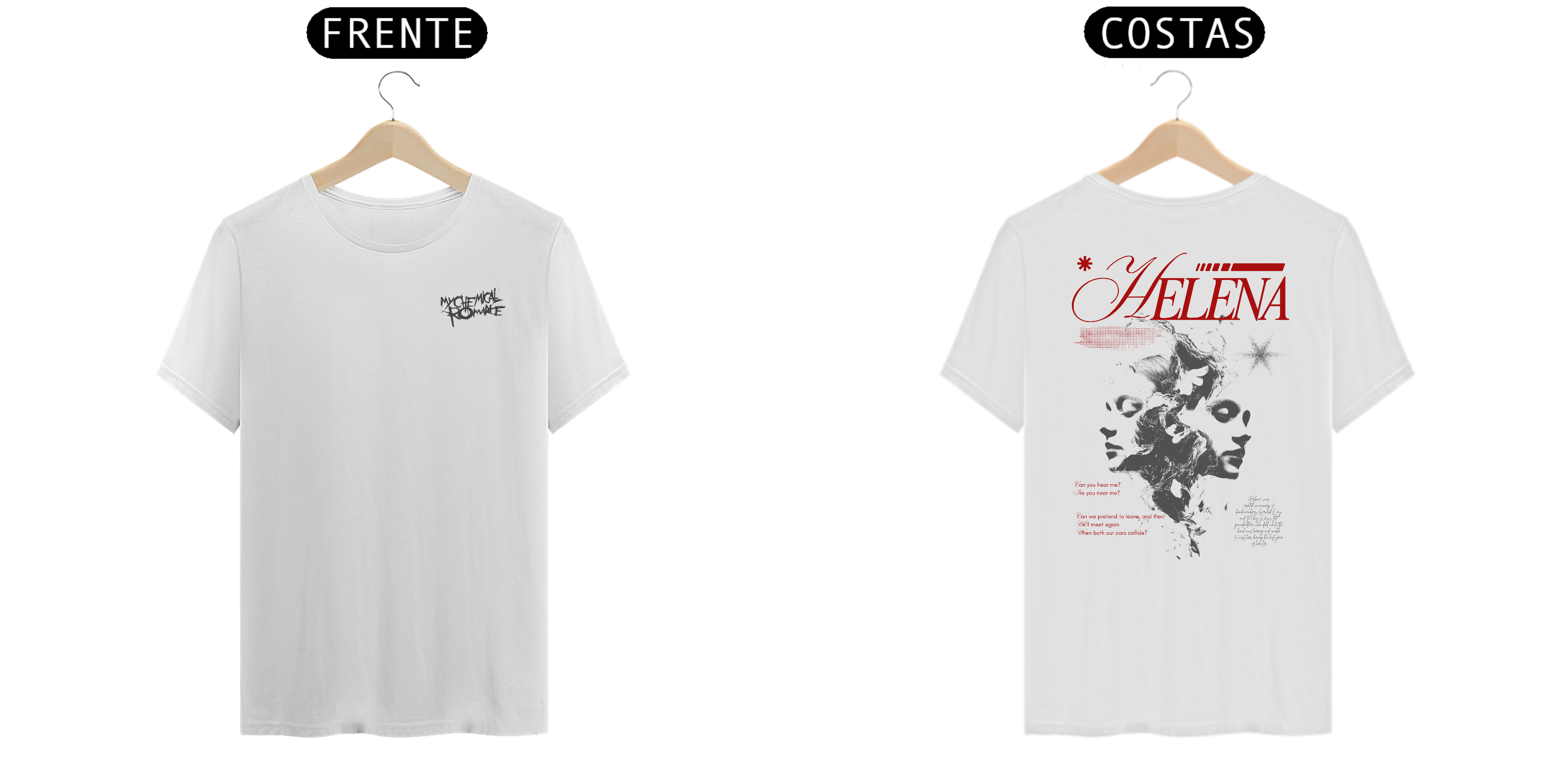 Camiseta My Chemical Romance Helena (Estampa Frente & Costas)