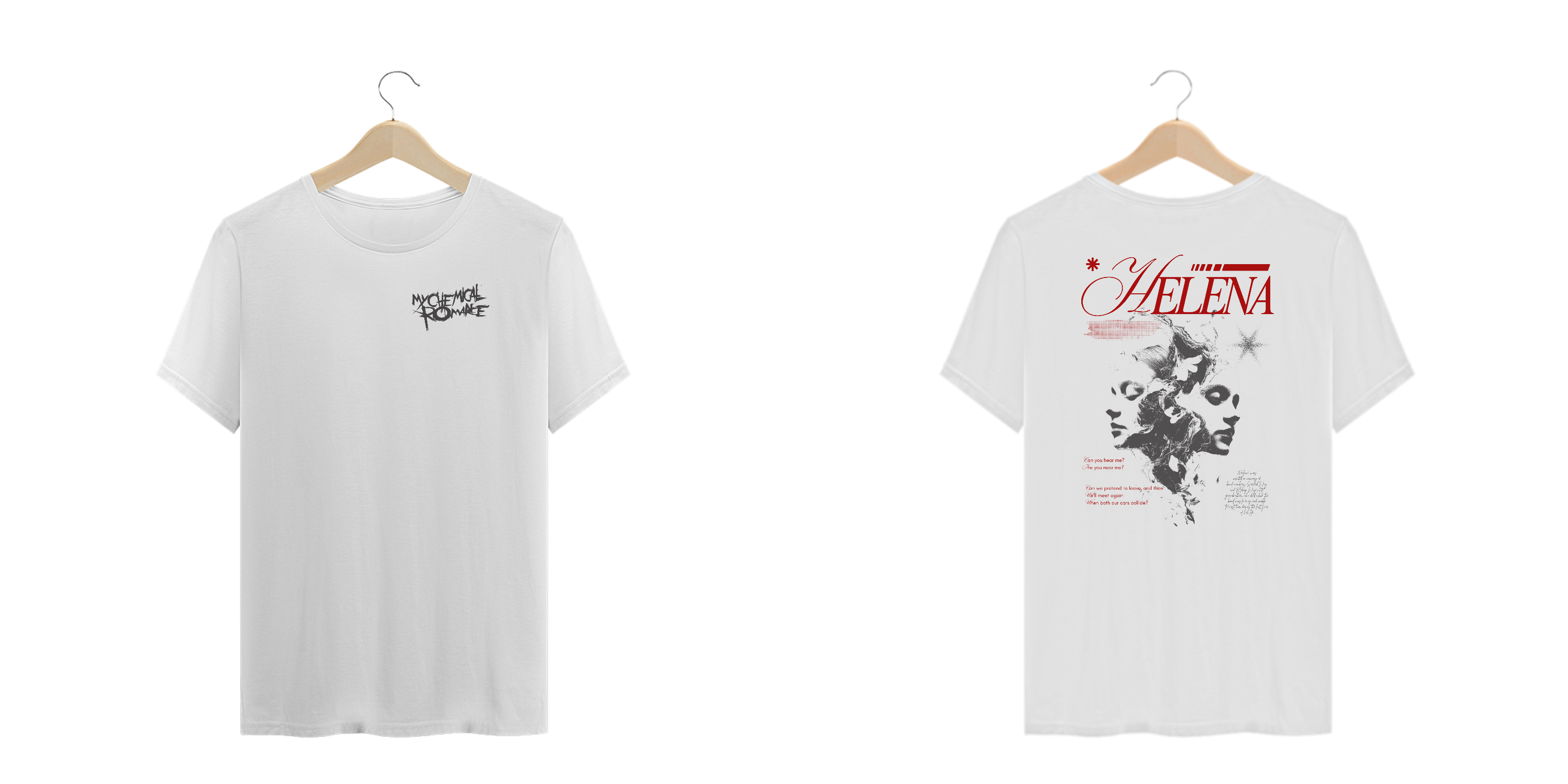 Camiseta Plus Siize My Chemical Romance Helena (Estampa Frente & Costas)