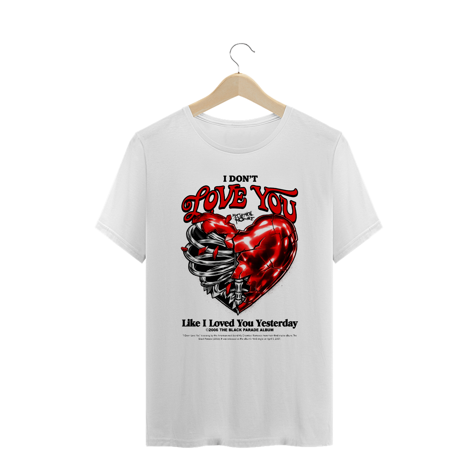 Camiseta Plus Size My Chemical Romance I Don't love You