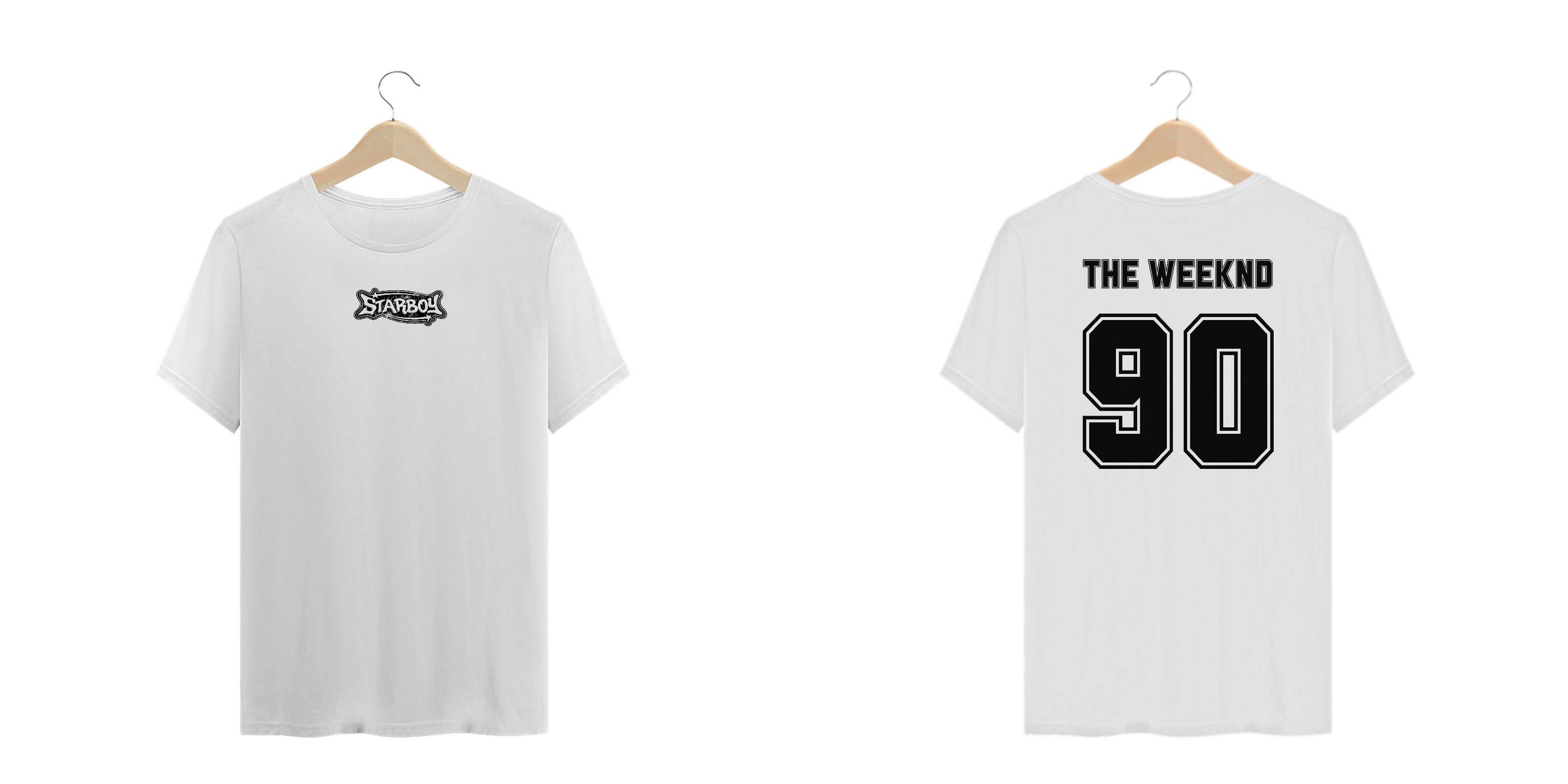 Camiseta Plus Size The Weeknd Starboy (Estampa Frente e Costas)