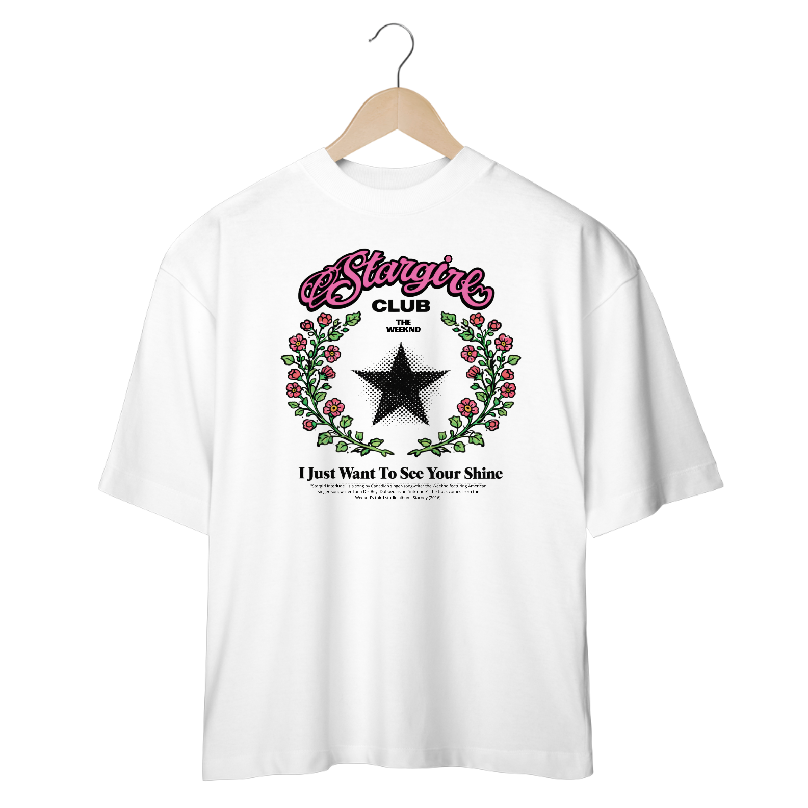 Camiseta Oversized The Weeknd Stargirl Interlude