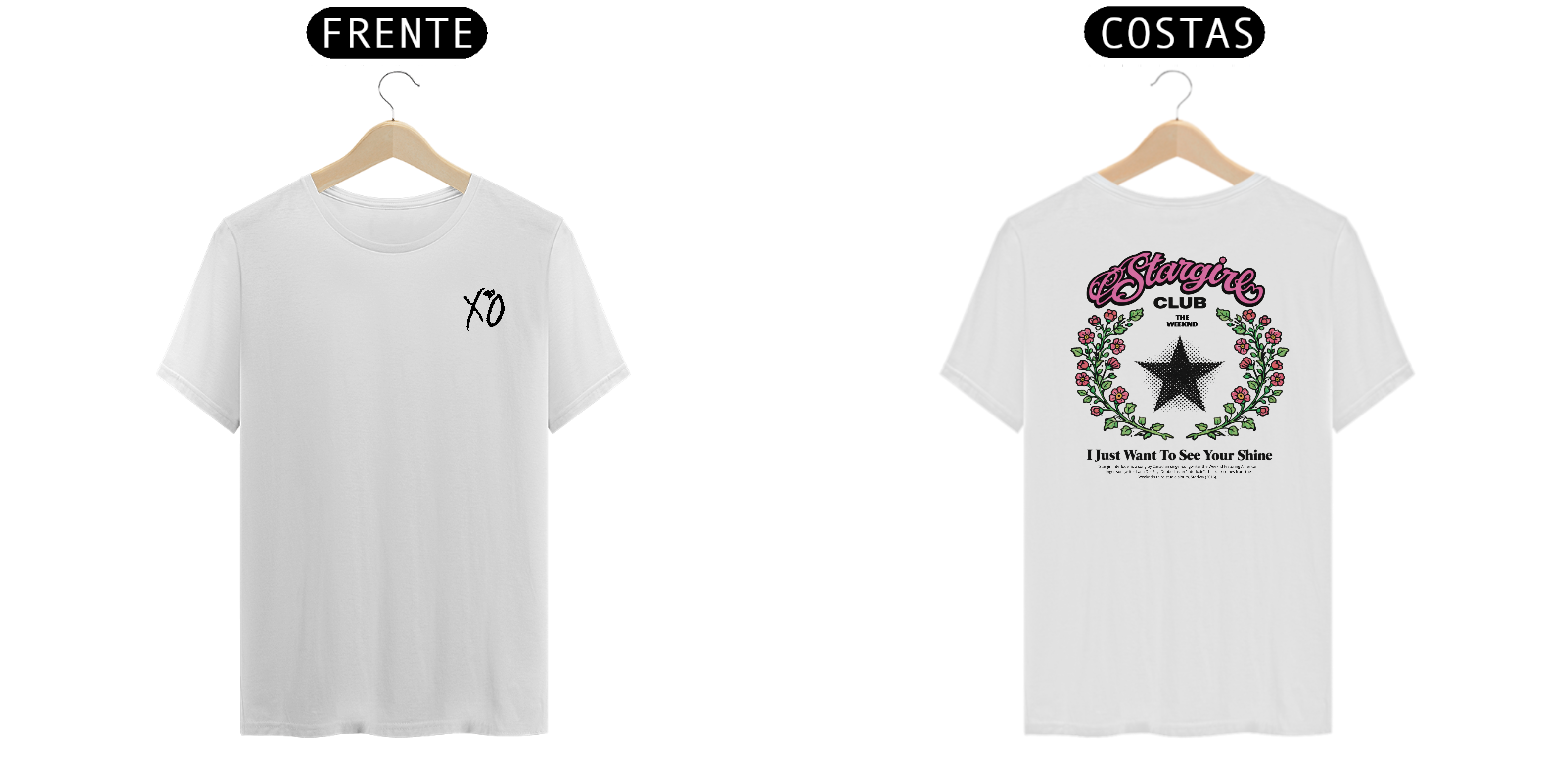 Camiseta The Weeknd Stargirl Interlude (Estampa Frente e Costas)